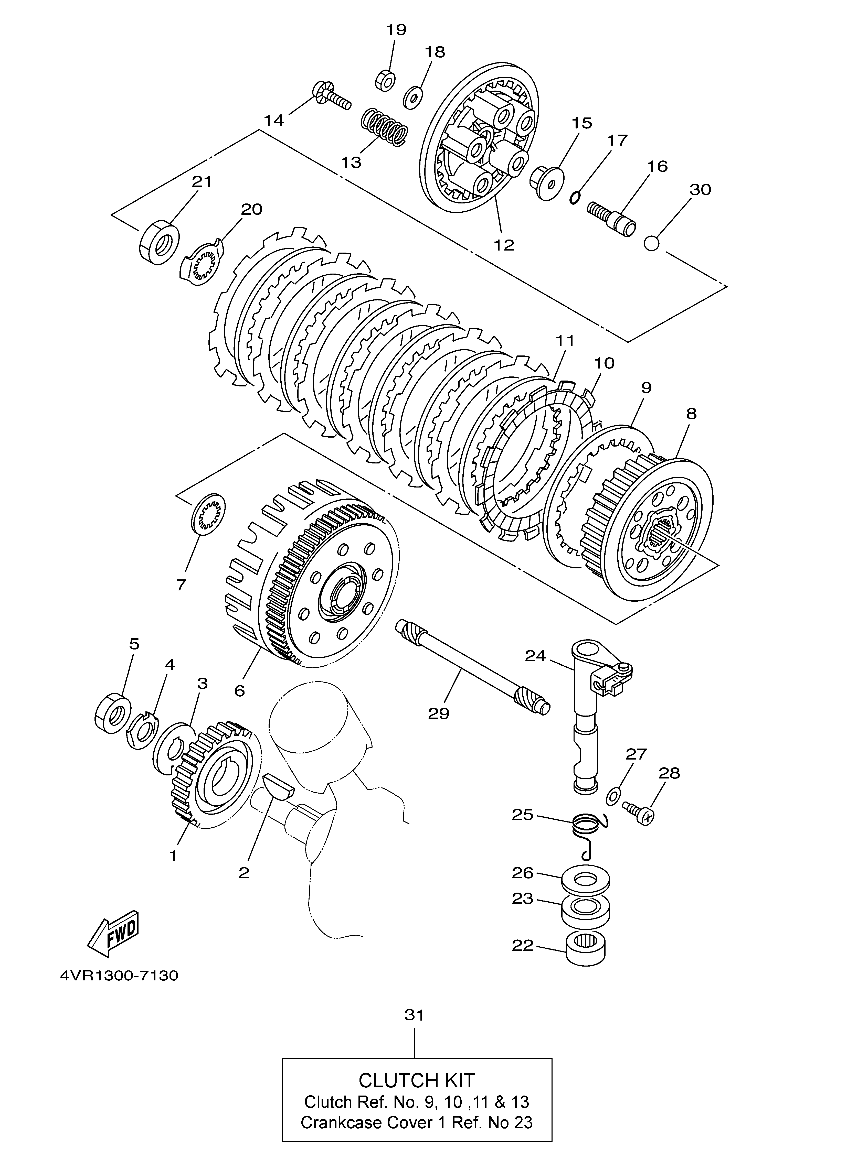 CLUTCH Diagram terurai