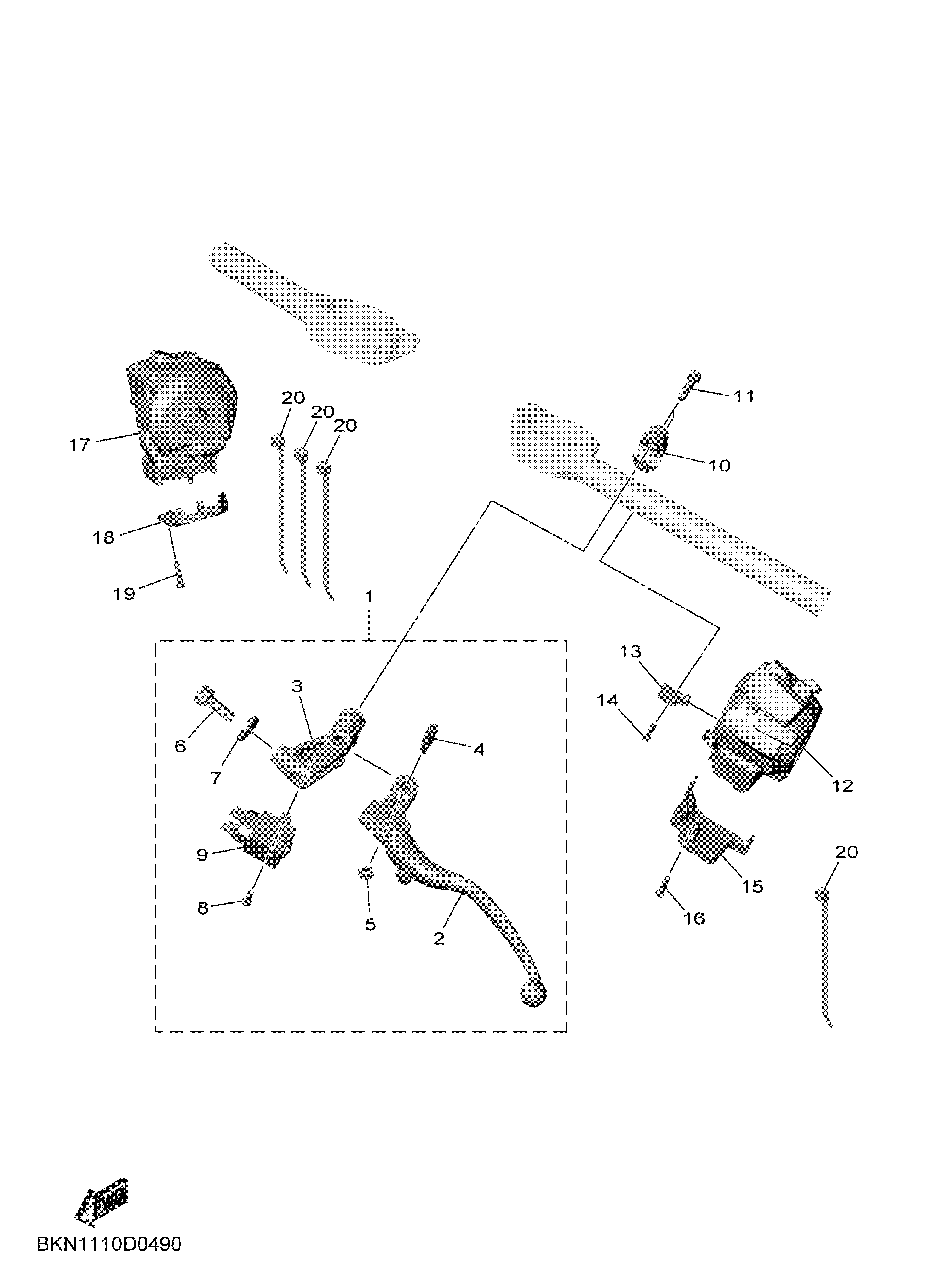HANDLE SWITCH & LEVER Vistas explodidas