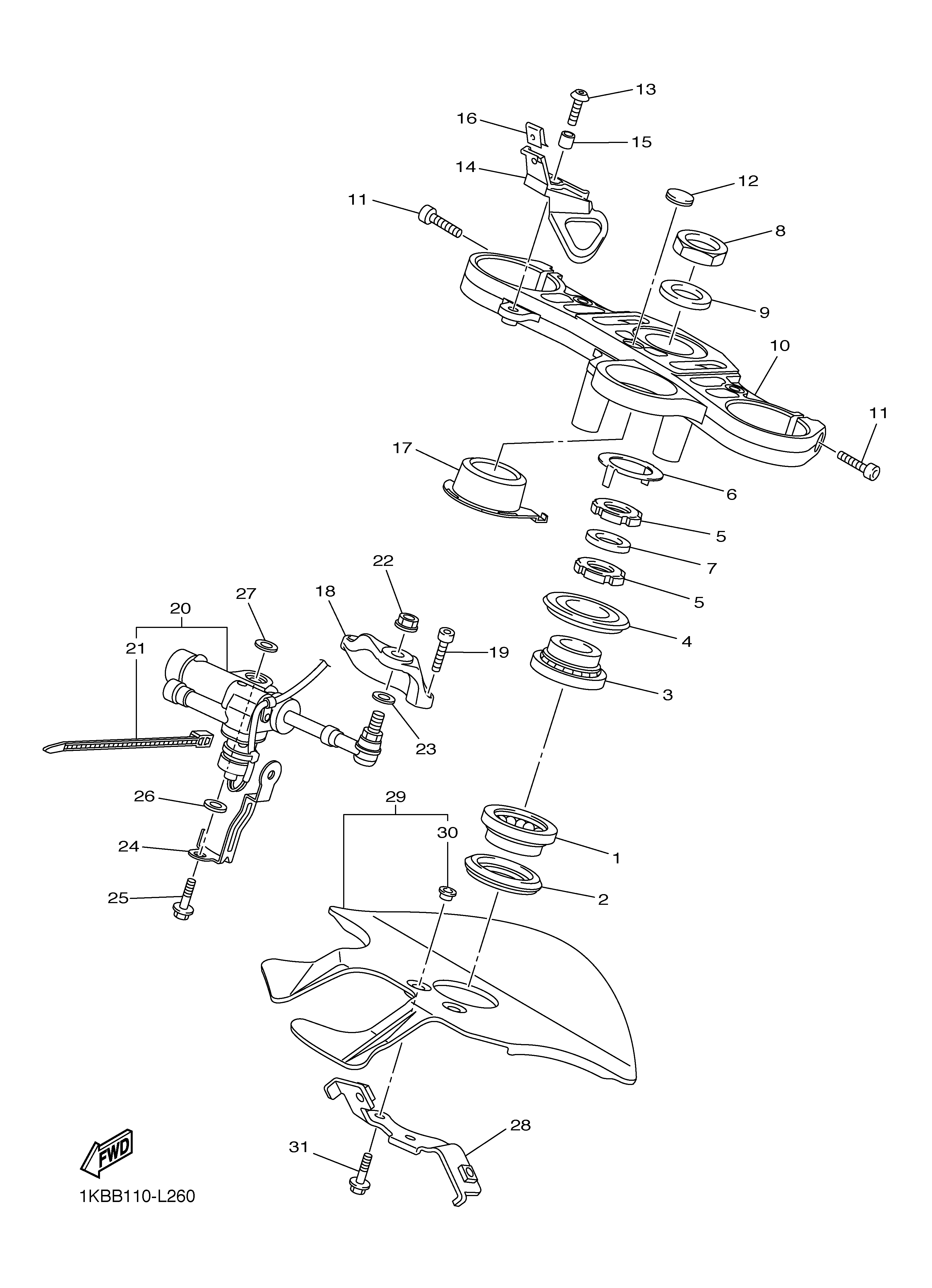 STEERING ภาพแยกชิ้นส่วน