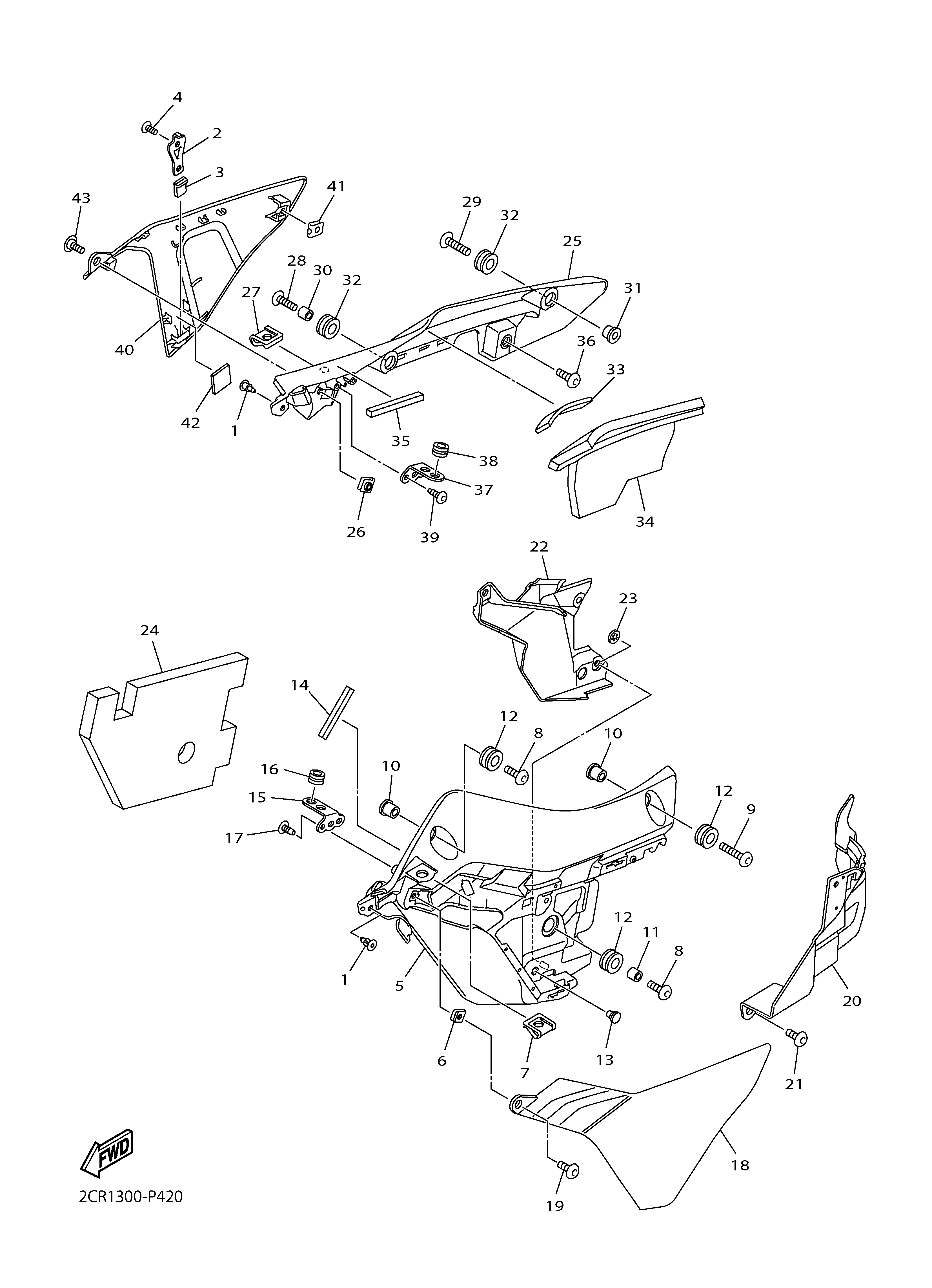 COWLING 3 Exploded diagrams