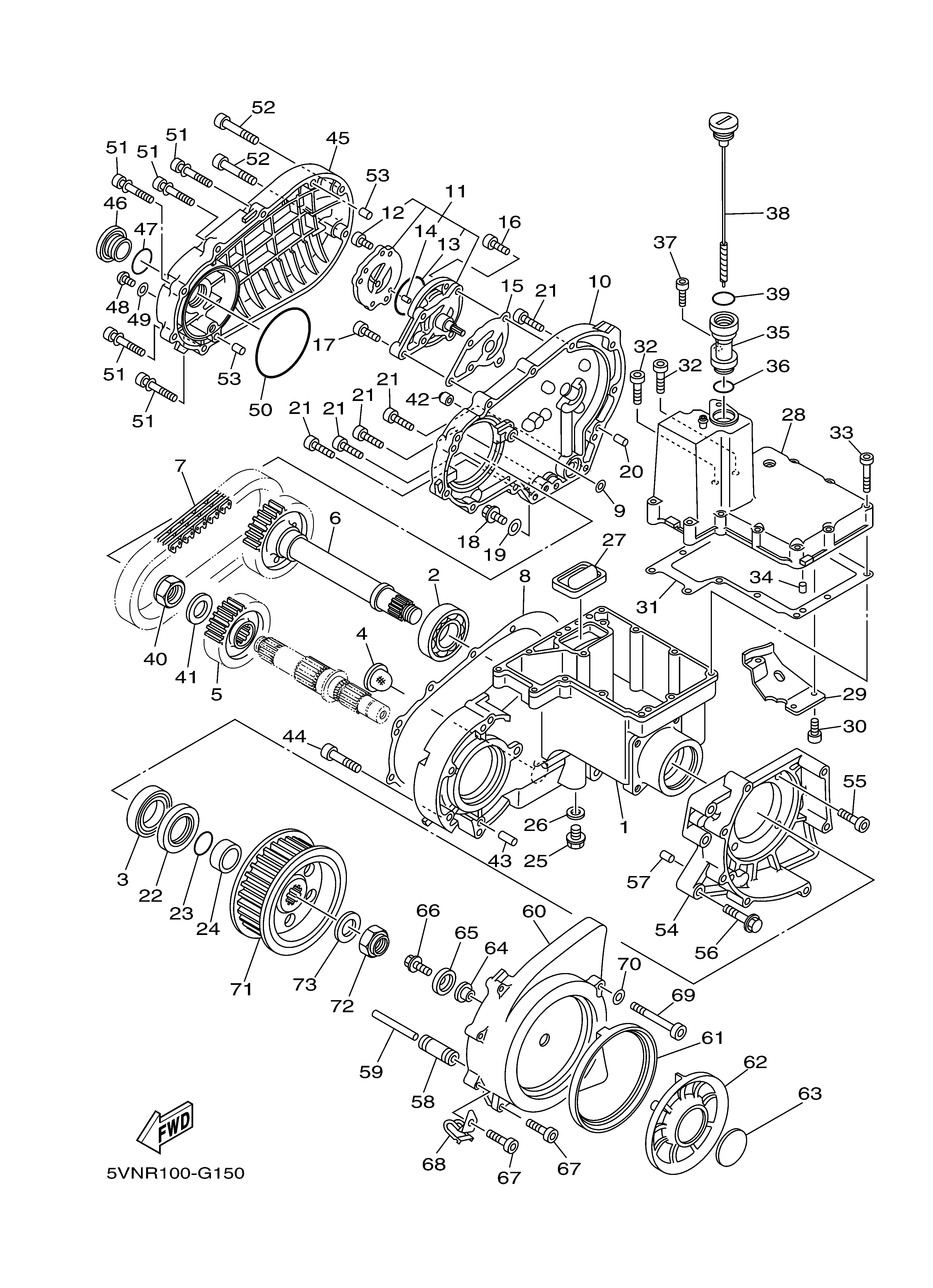 MIDDLE DRIVE GEAR ภาพแยกชิ้นส่วน