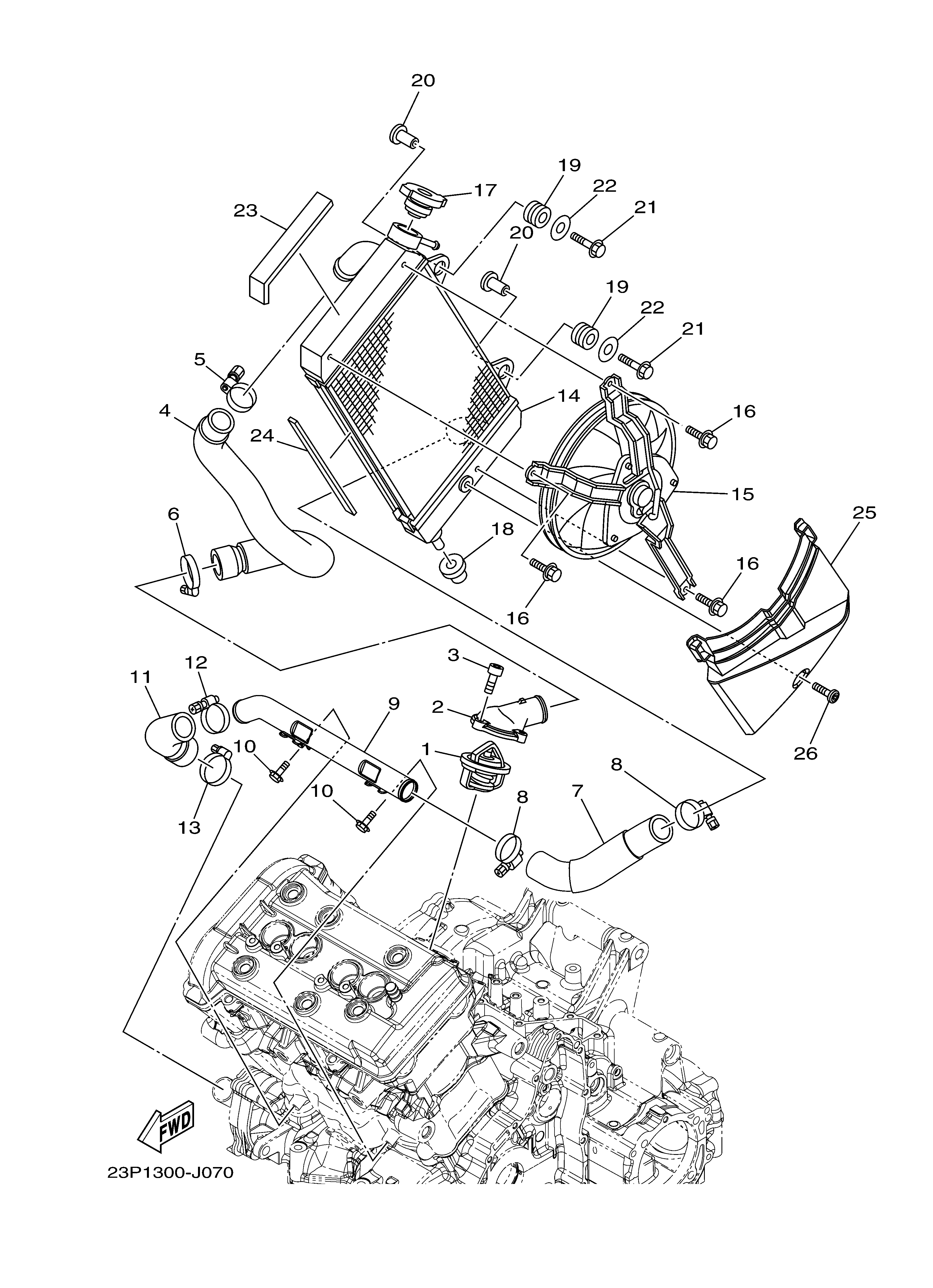 RADIATOR HOSE 爆炸图
