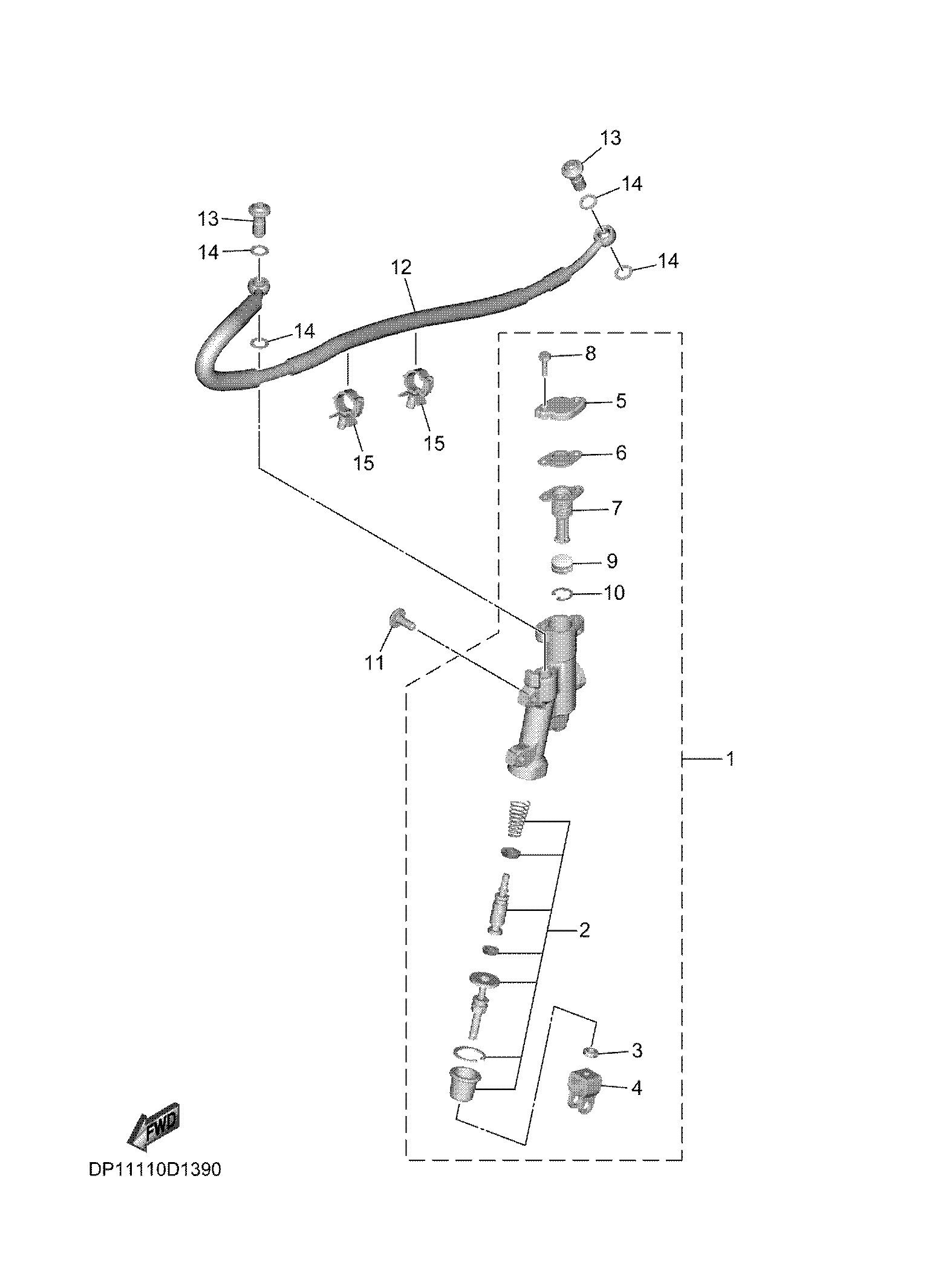 REAR MASTER CYLINDER Exploded diagrams
