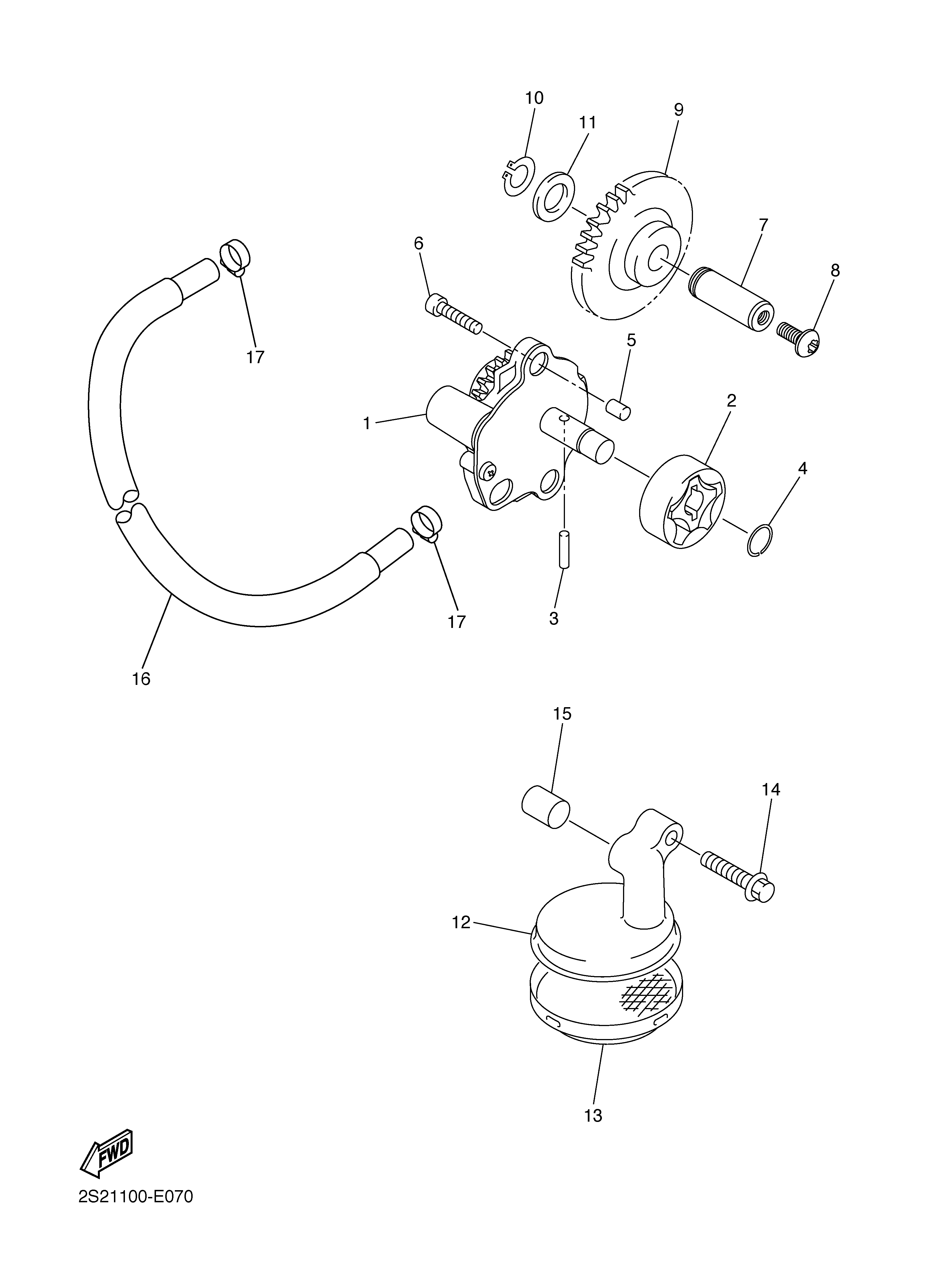 OIL PUMP Vistas explodidas