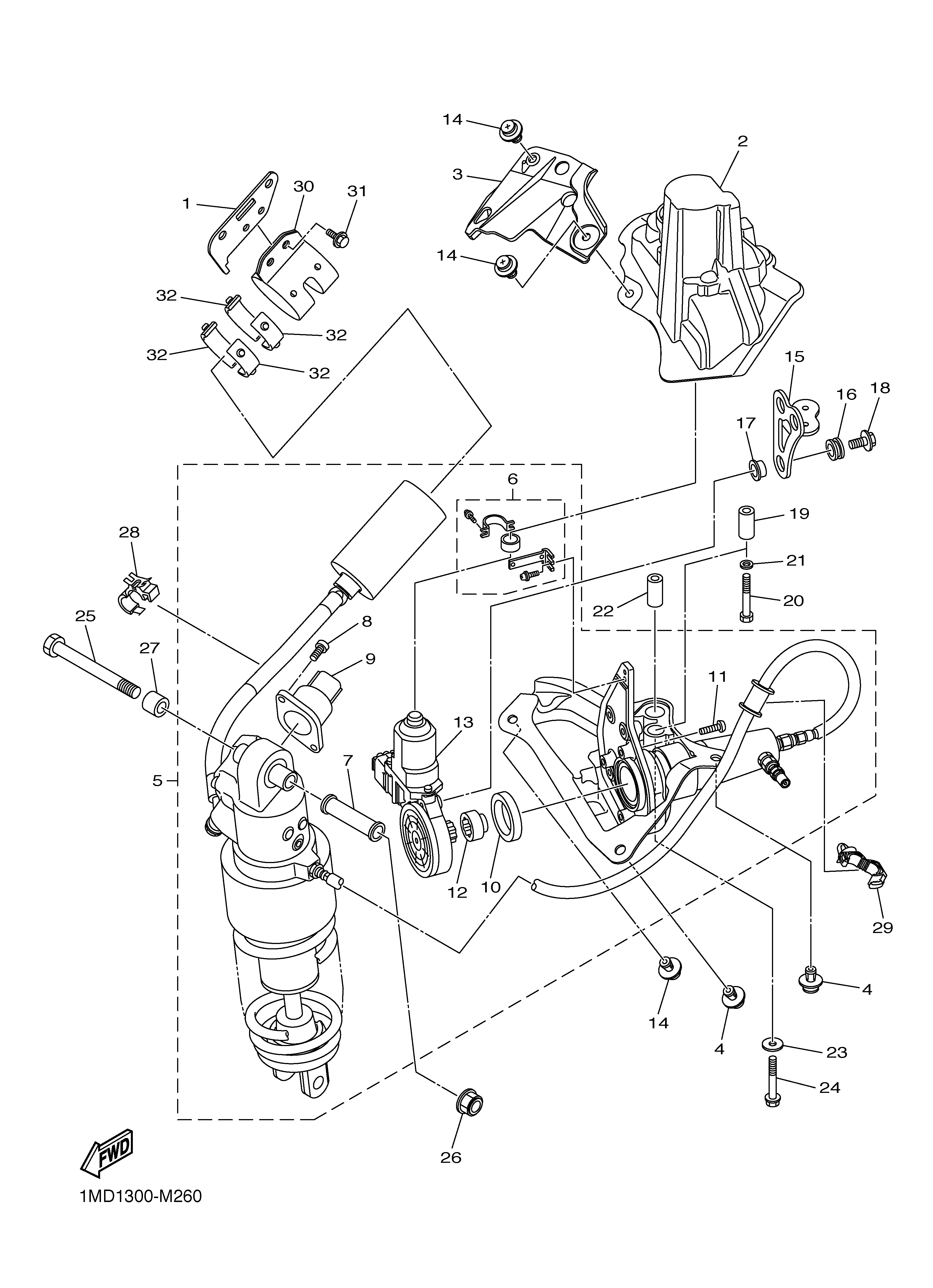 REAR SUSPENSION ภาพแยกชิ้นส่วน