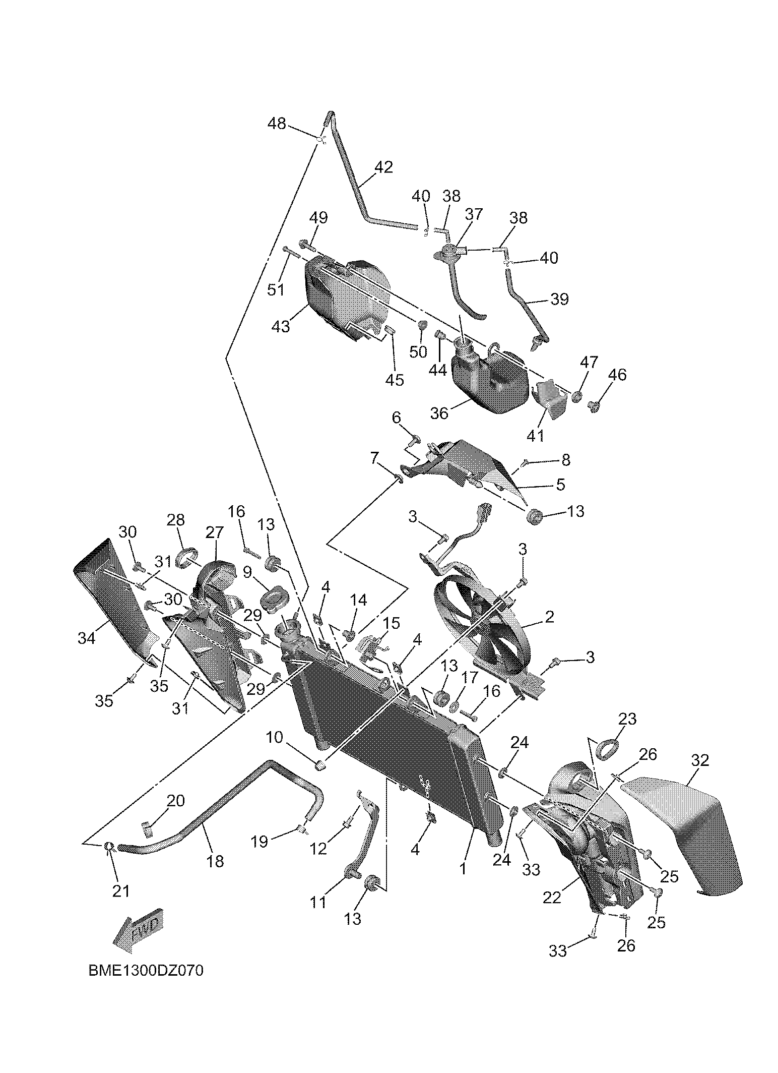 RADIATOR & HOSE Exploded diagrams