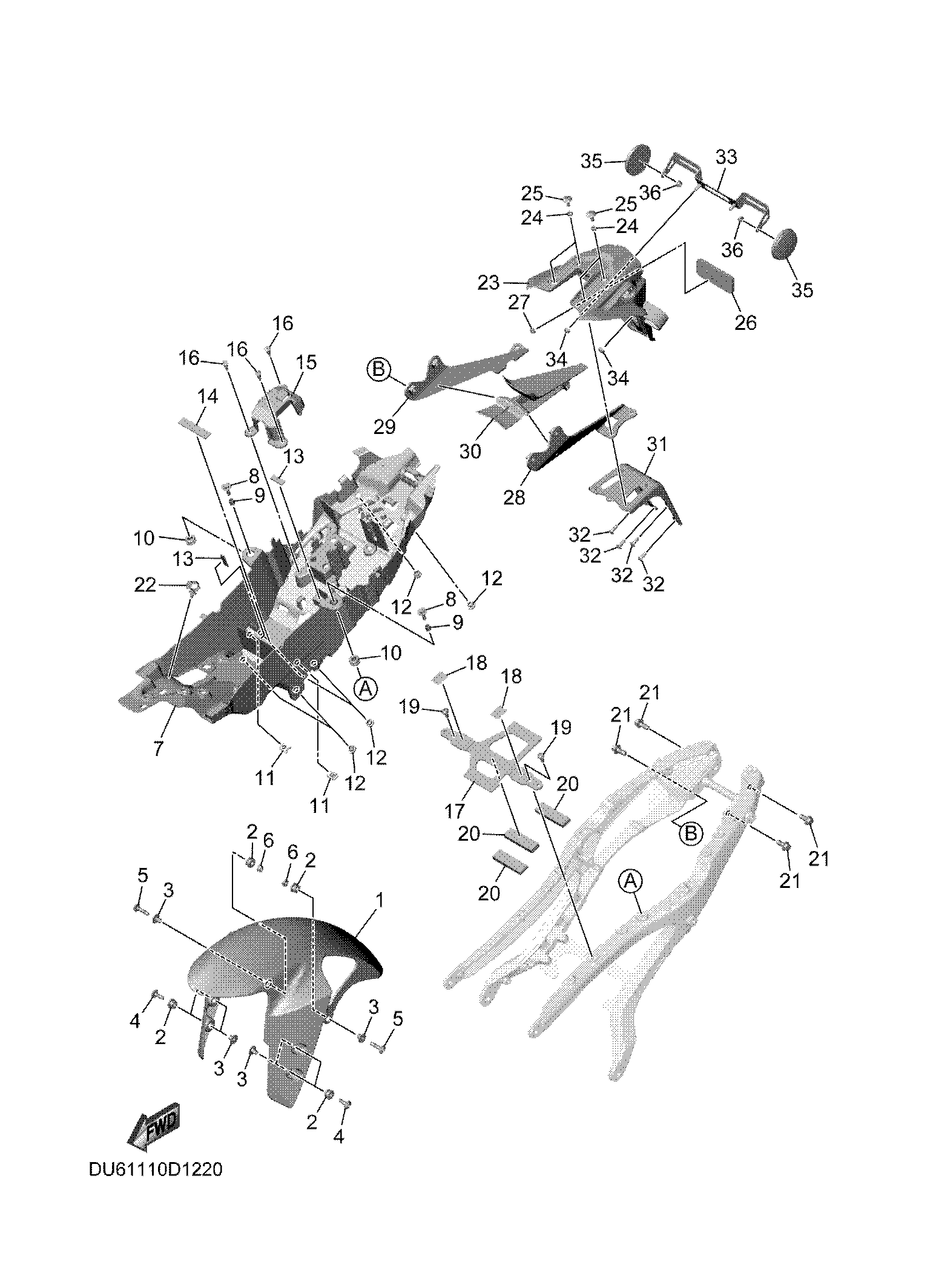 FENDER Exploded diagrams