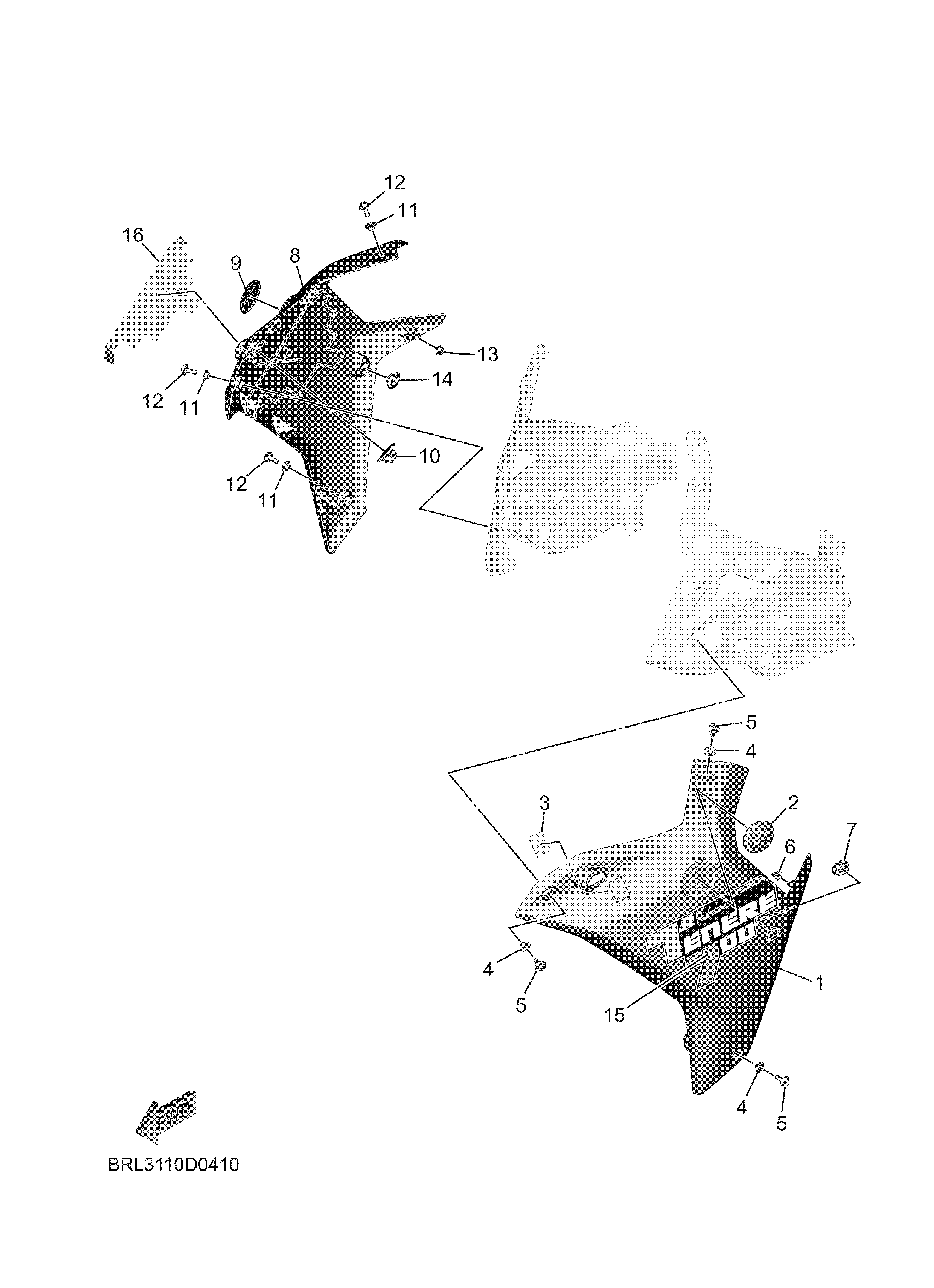 COWLING 2 Exploded diagrams