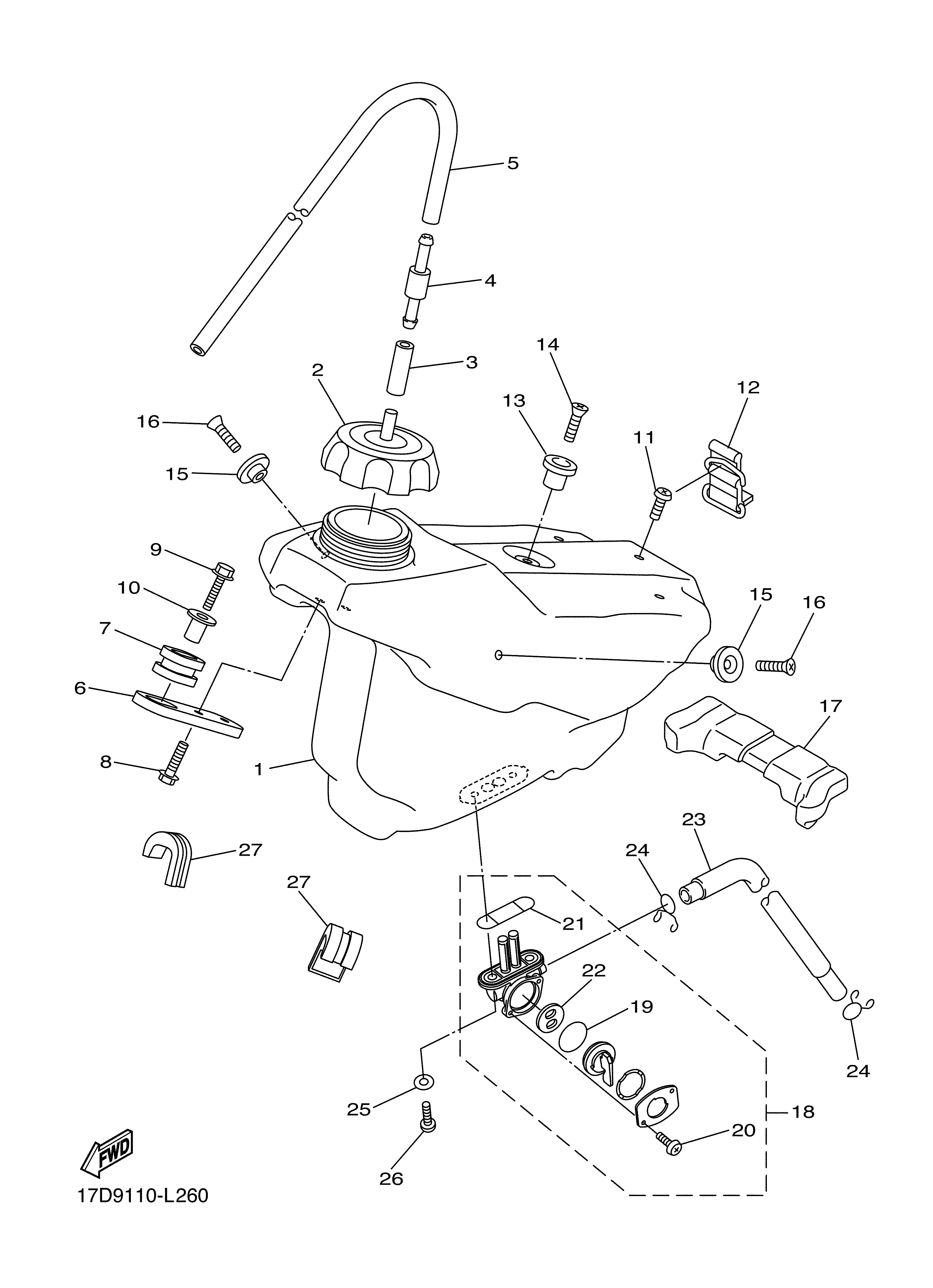 FUEL TANK Despieces