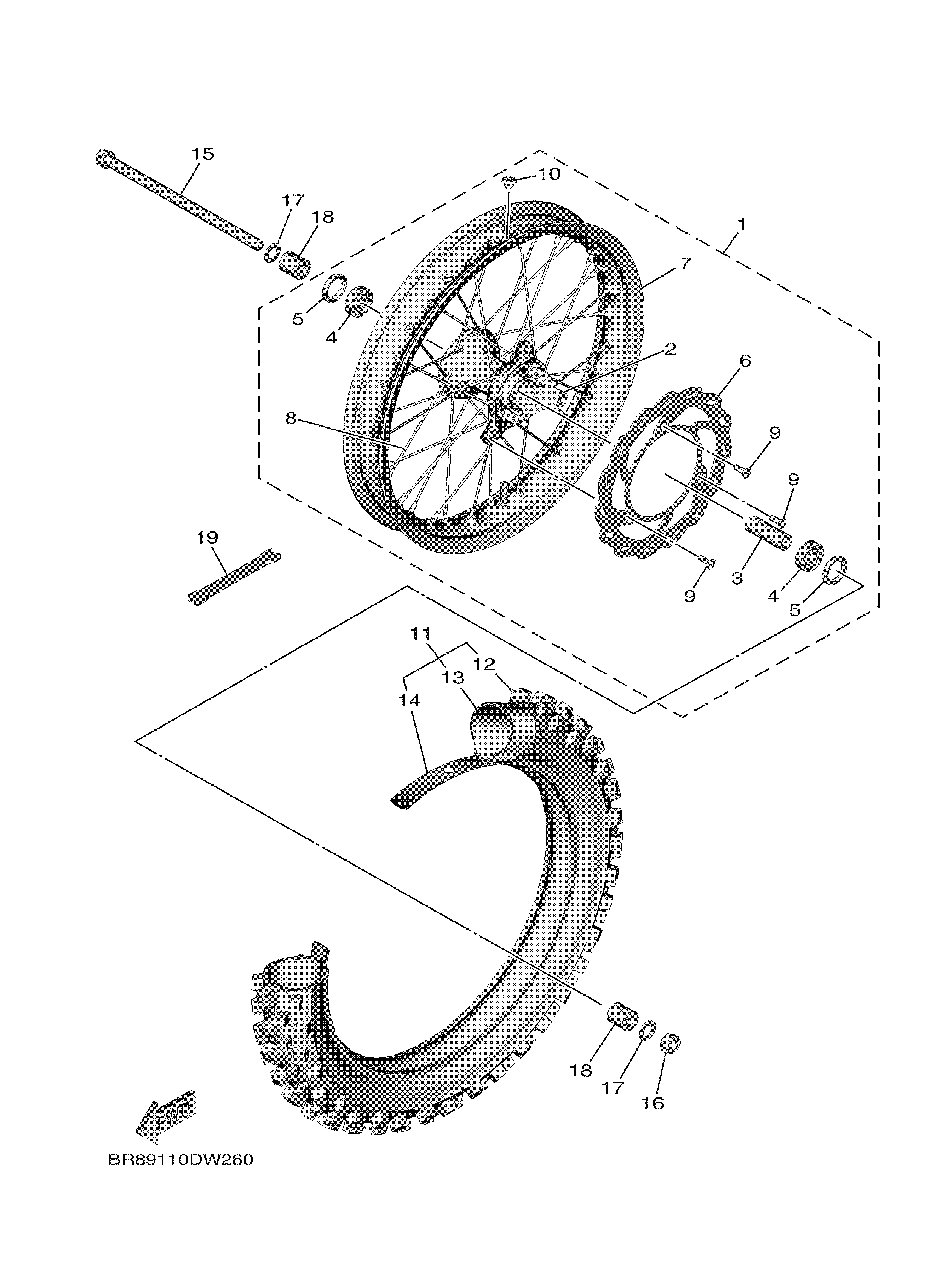 FRONT WHEEL 爆炸图
