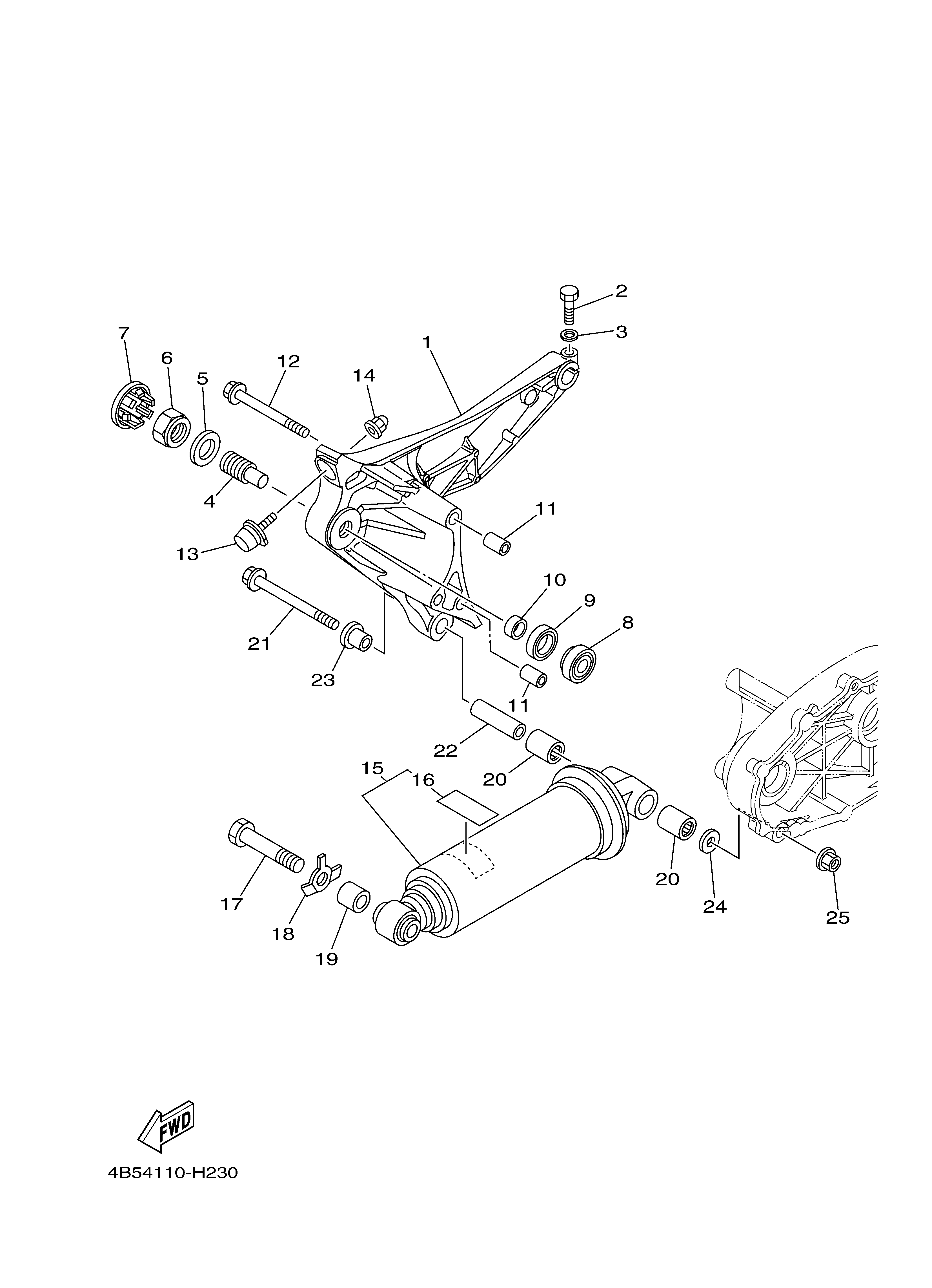 REAR ARM SUSPENSION Despieces