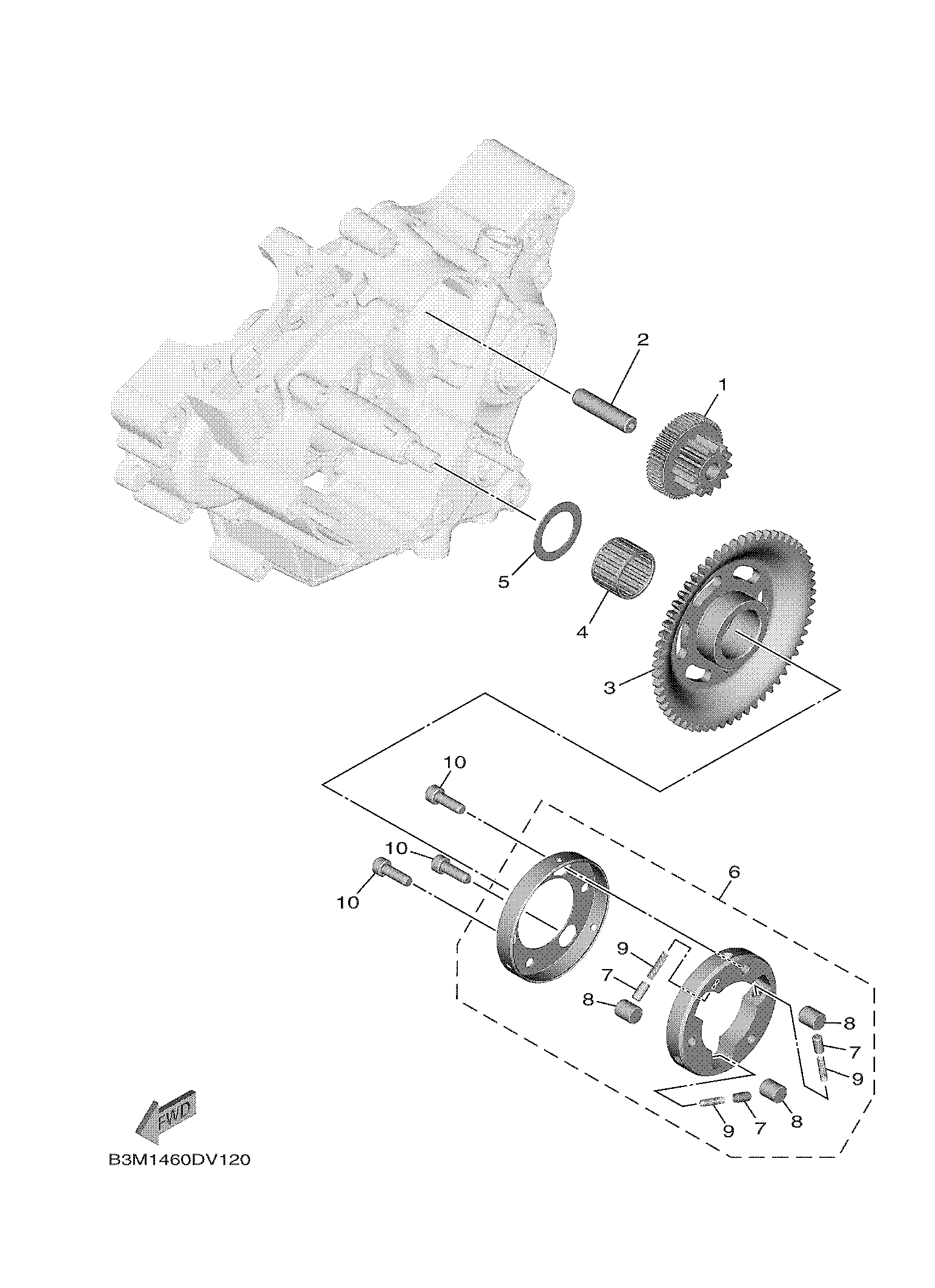 STARTER CLUTCH Exploded diagrams
