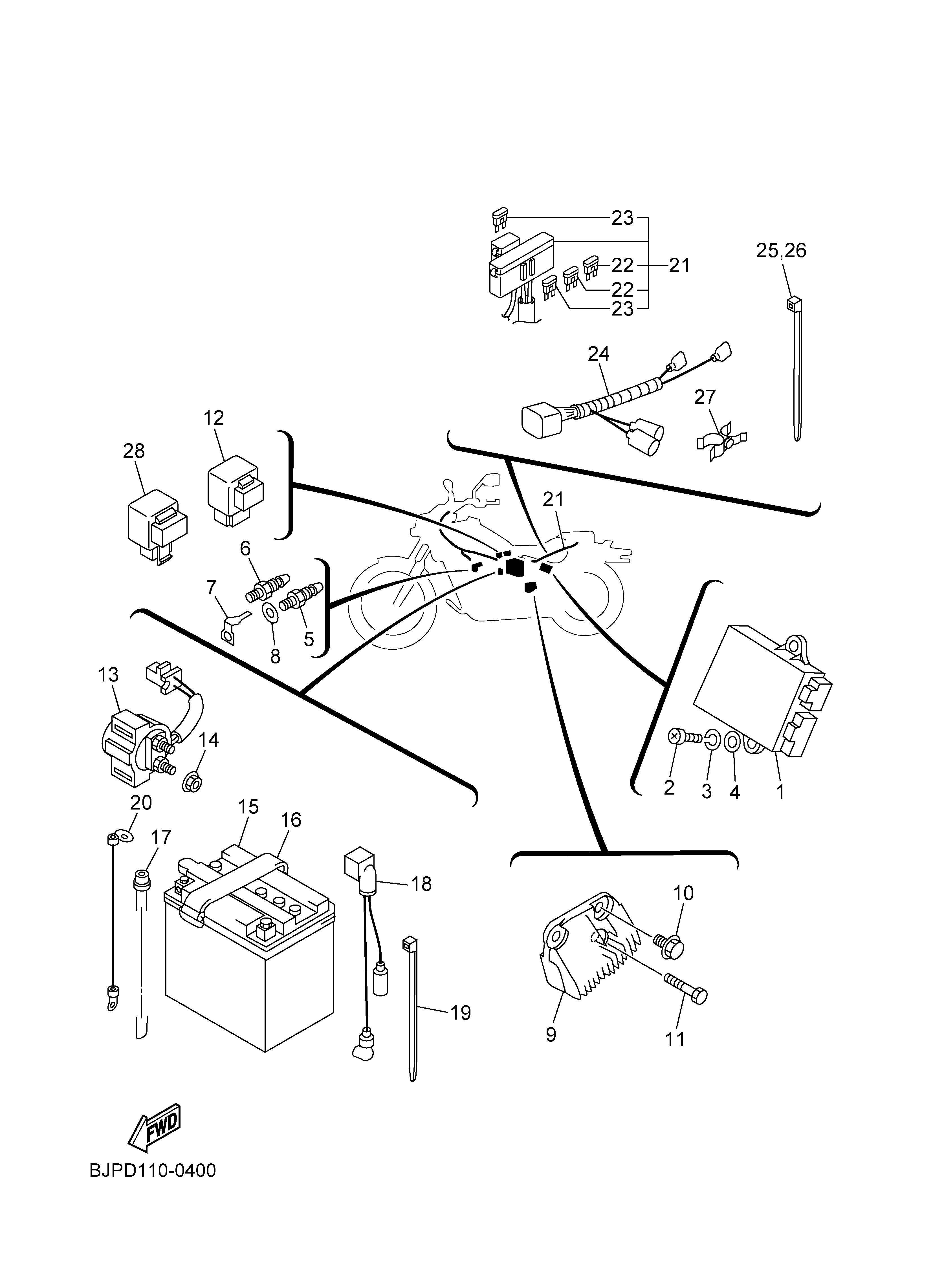 ELECTRICAL 1 Sơ đồ tách chi tiết