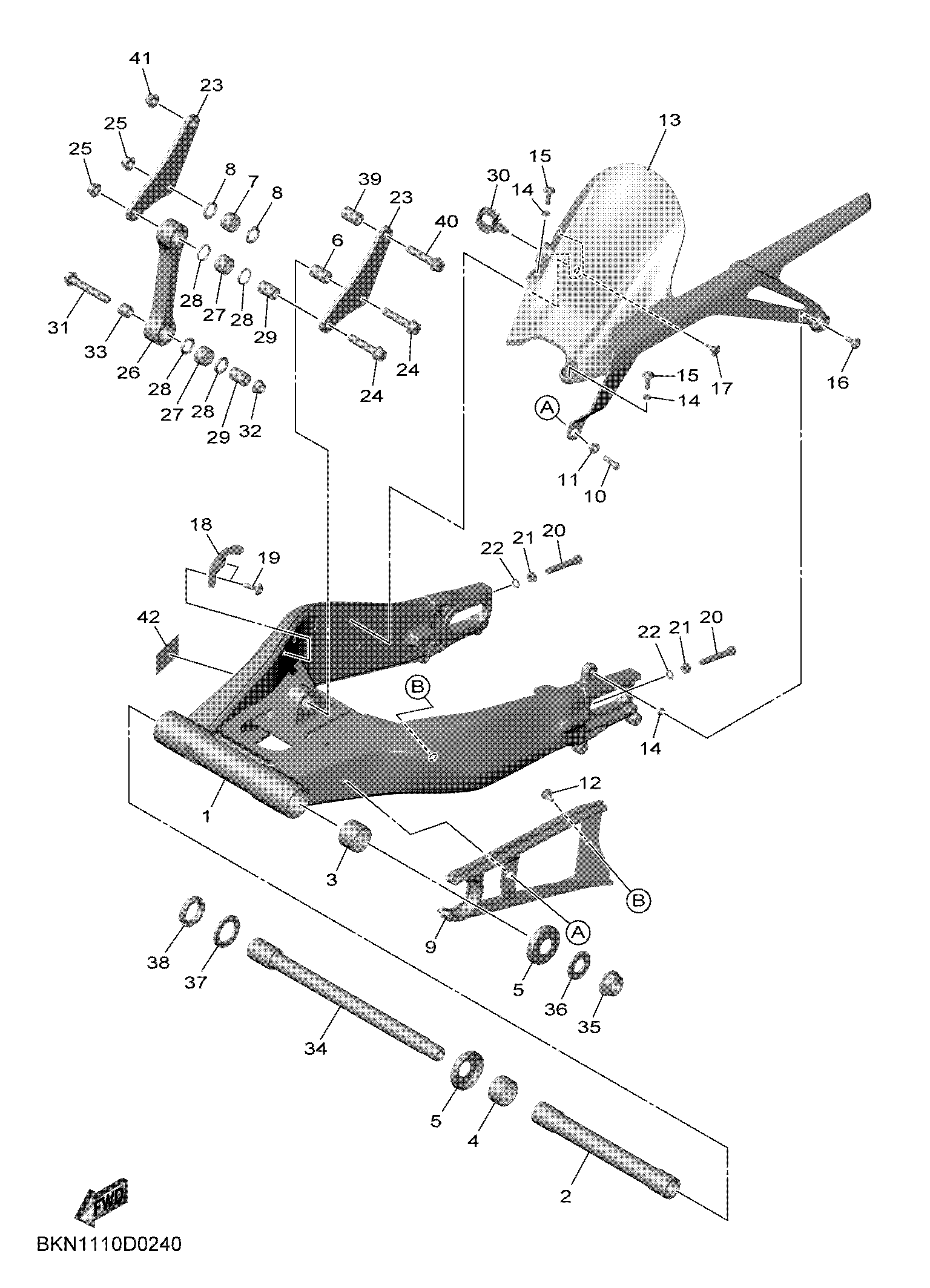REAR ARM Vistas explodidas