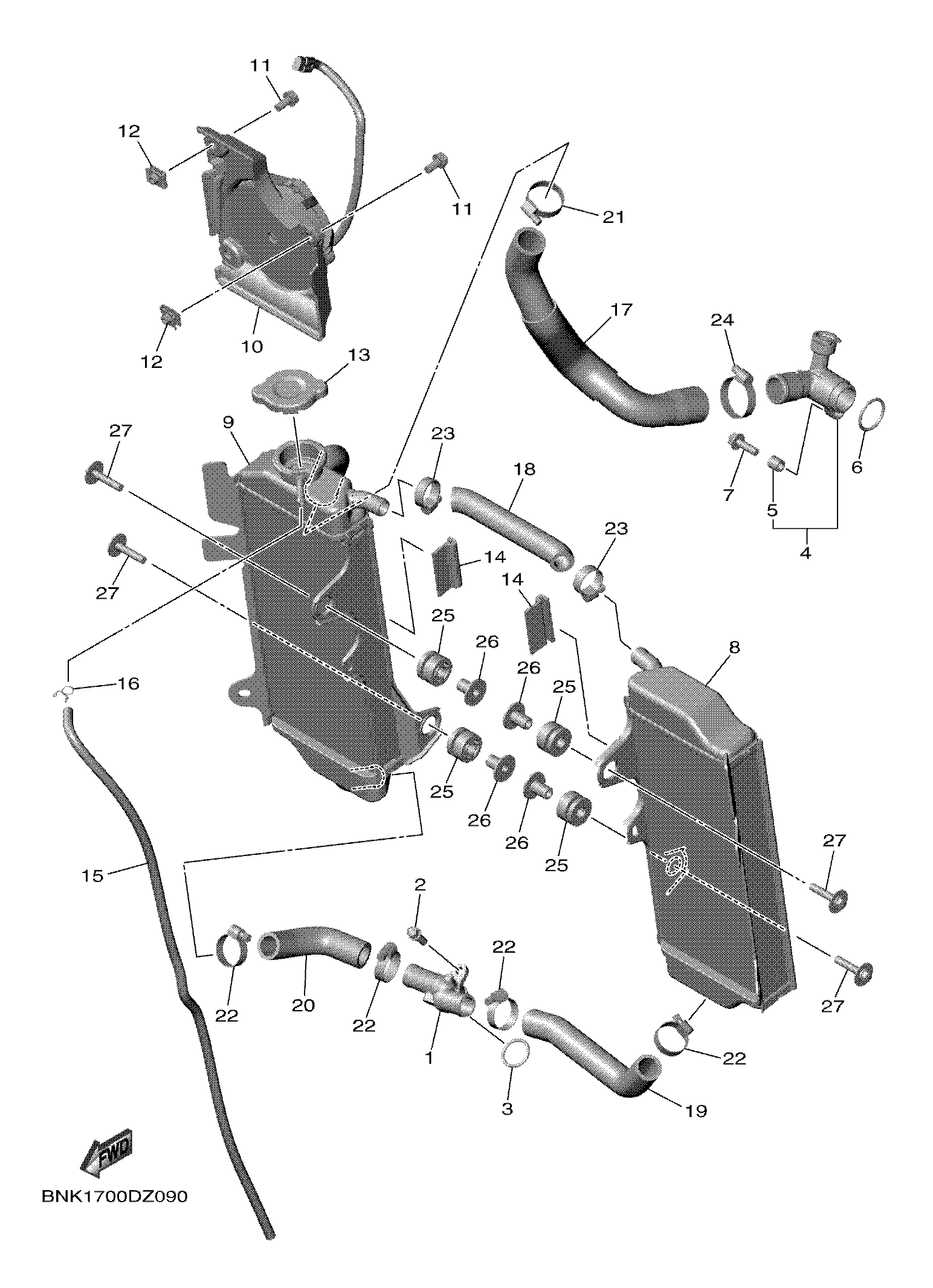 RADIATOR & HOSE Despieces