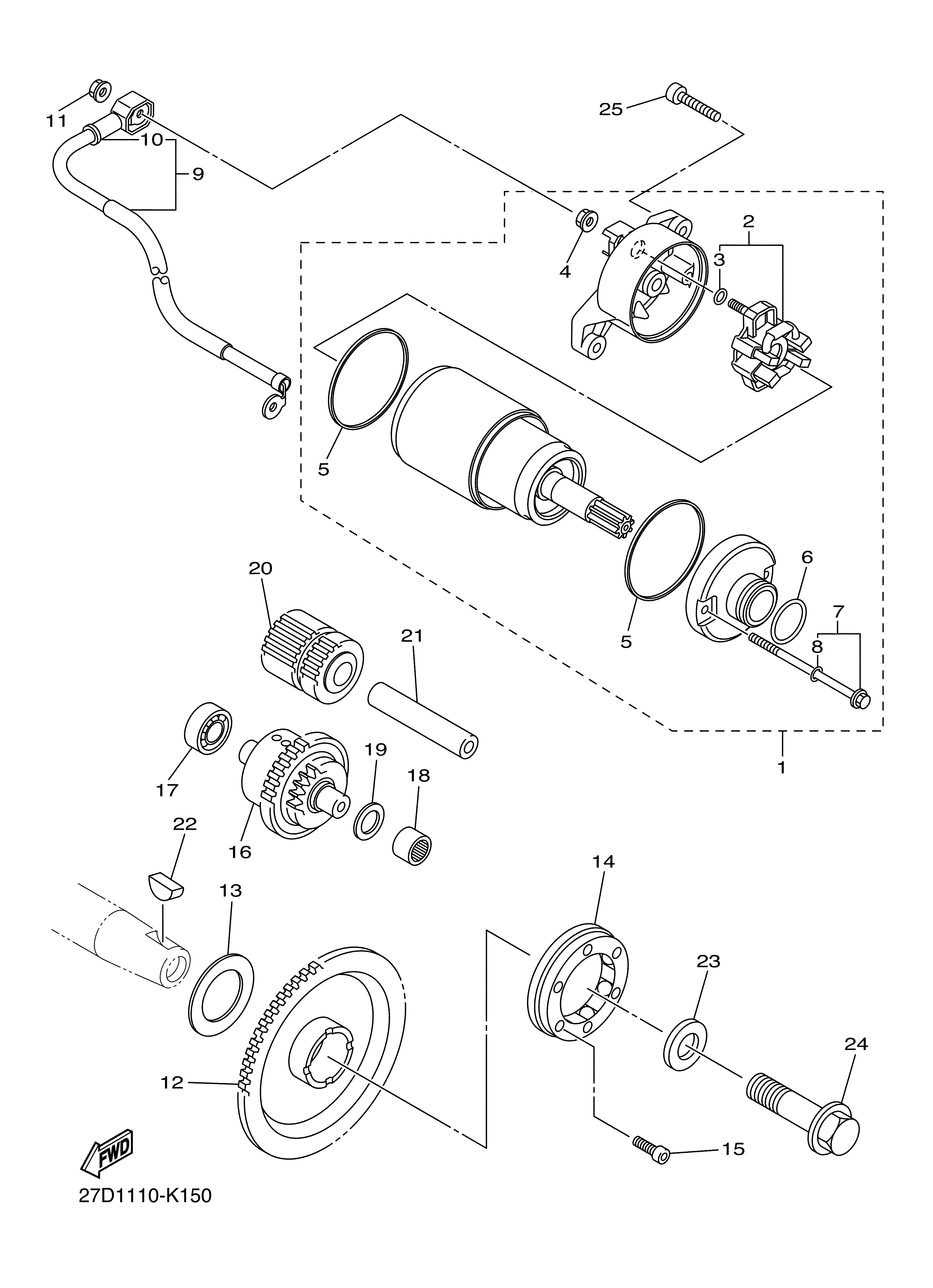 STARTER Exploded diagrams
