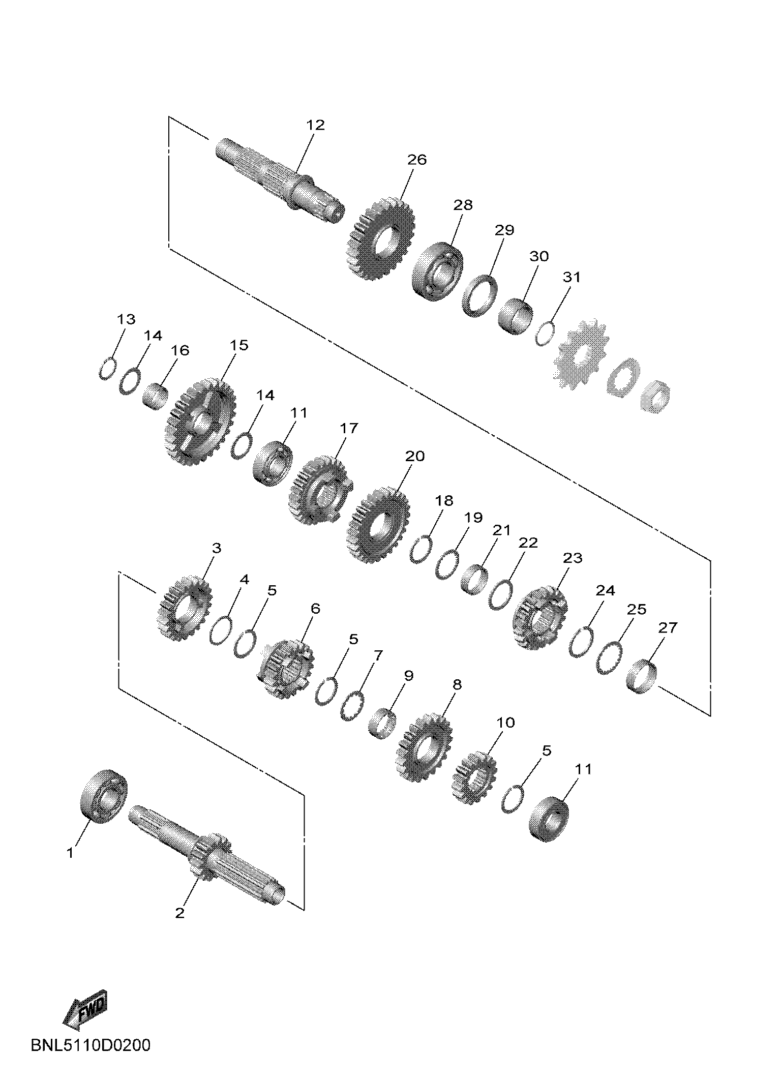 TRANSMISSION Diagram terurai