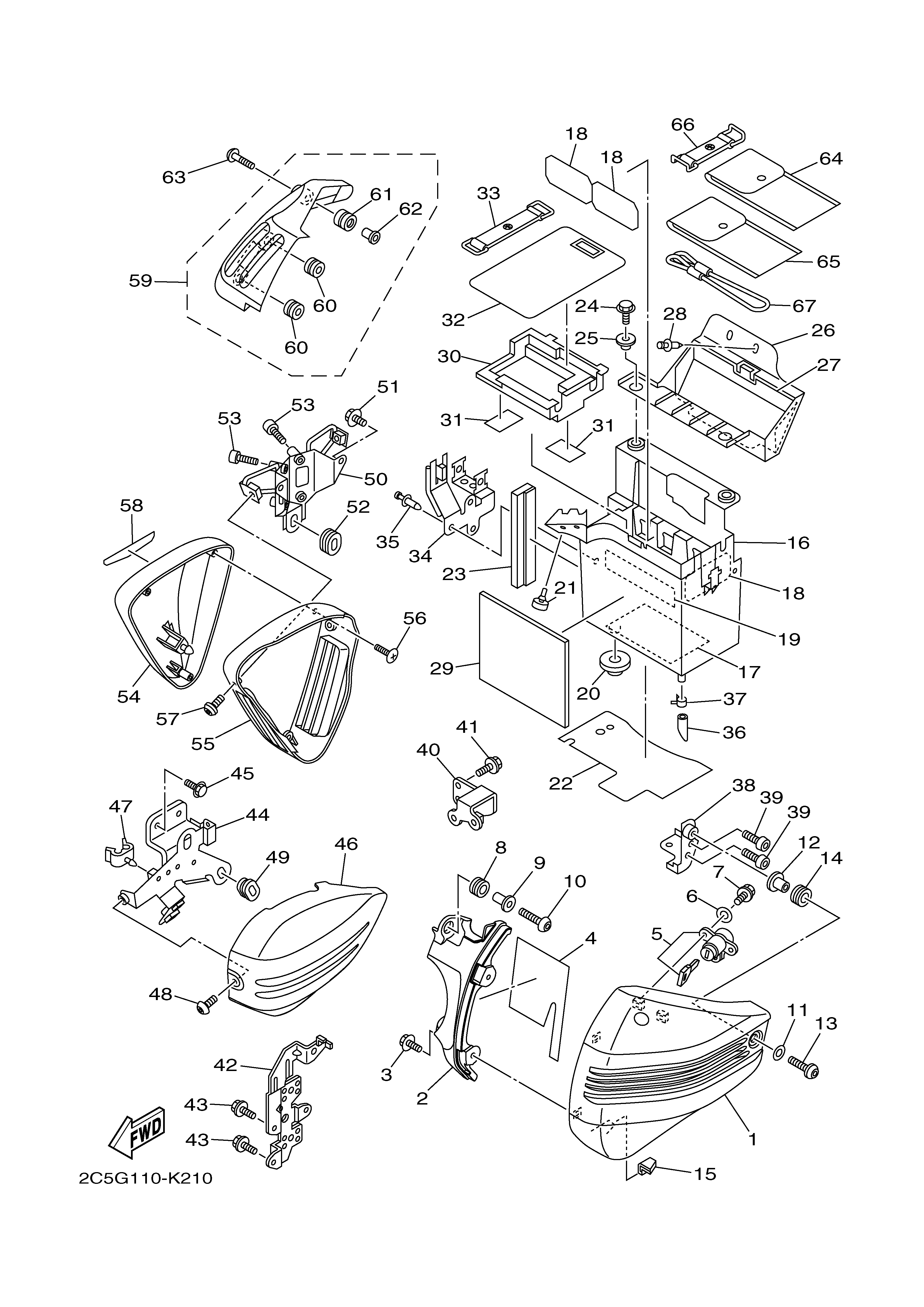 SIDE COVER Diagram terurai
