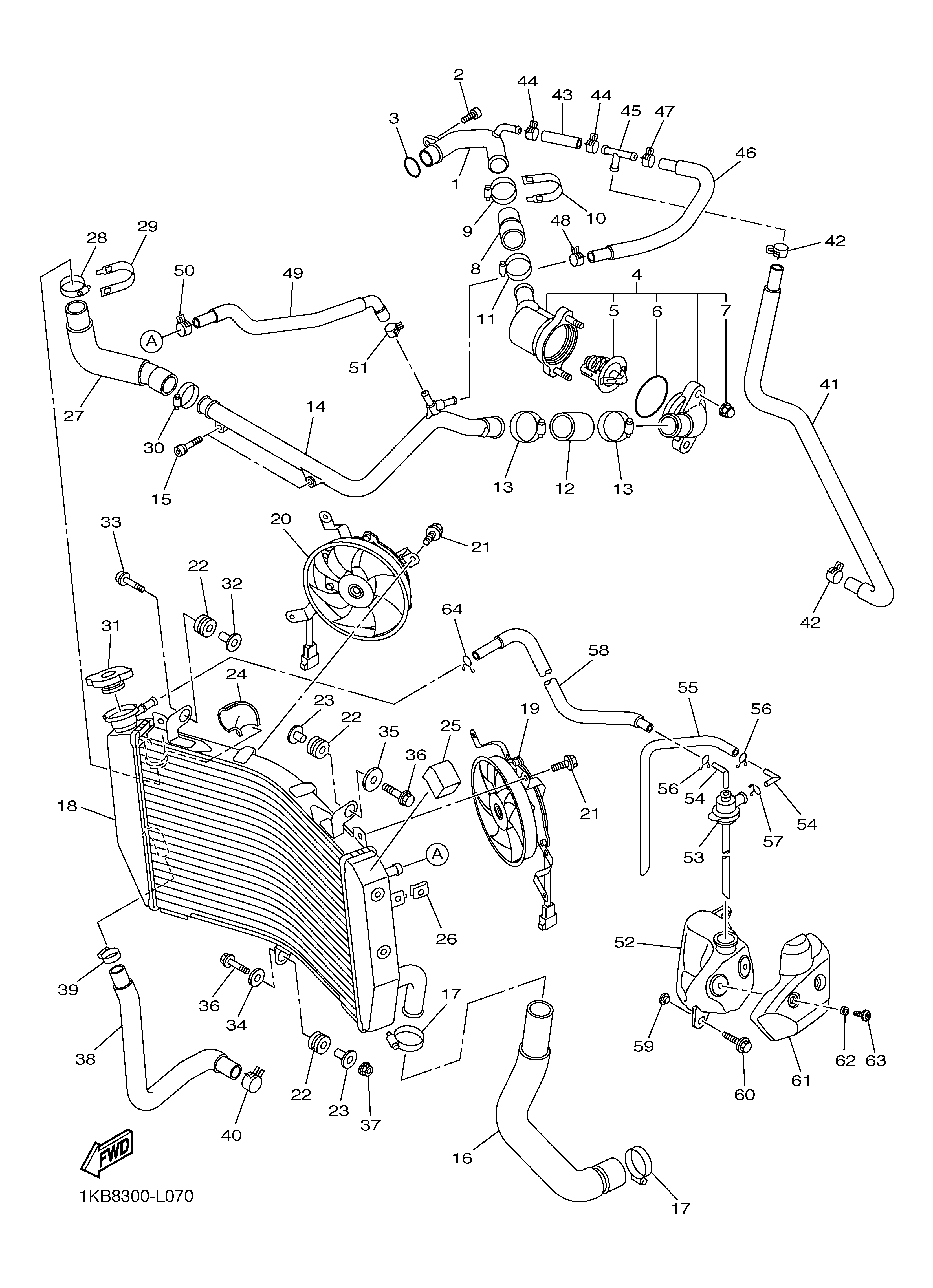 RADIATOR HOSE ภาพแยกชิ้นส่วน