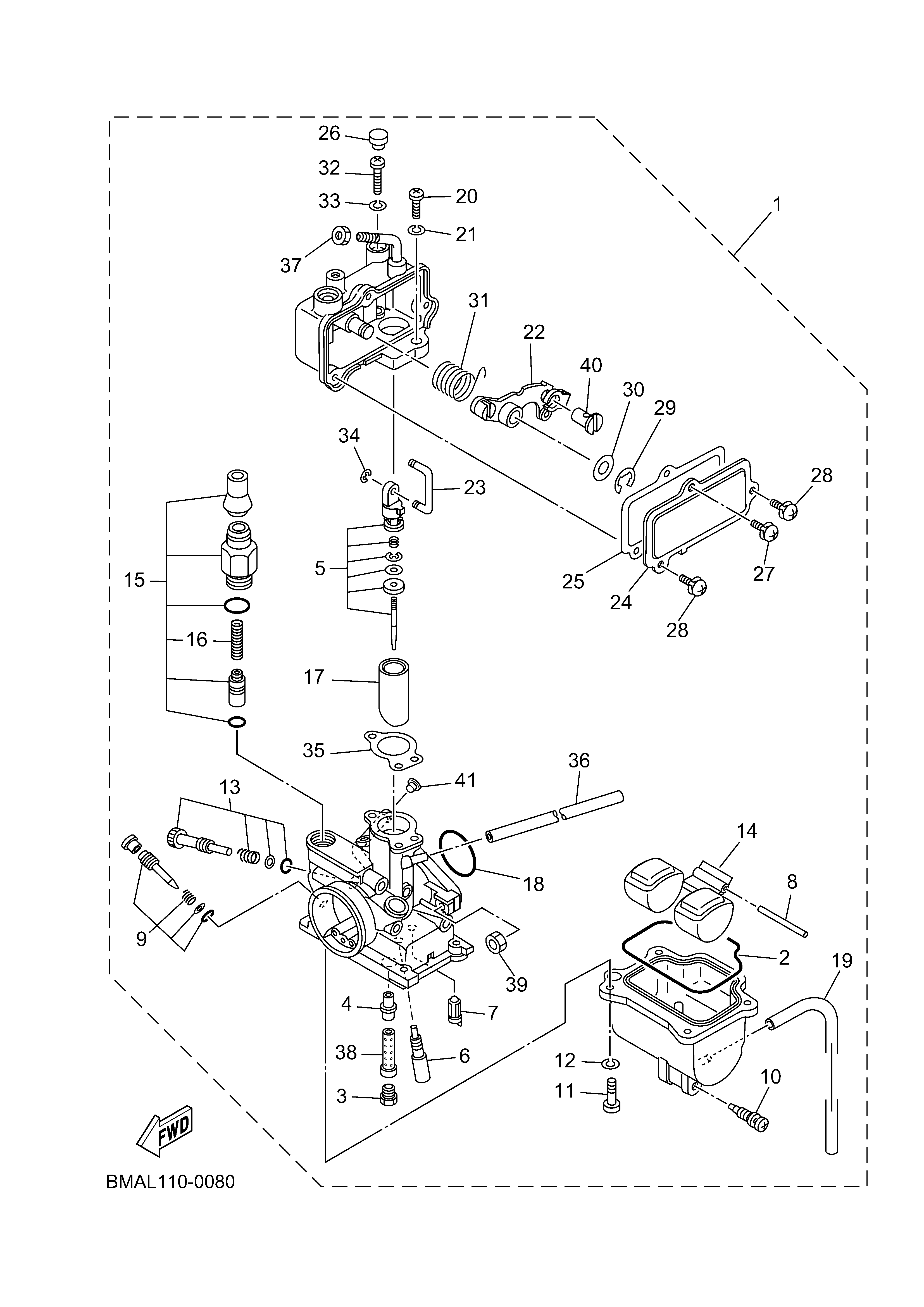 CARBURETOR 爆炸图