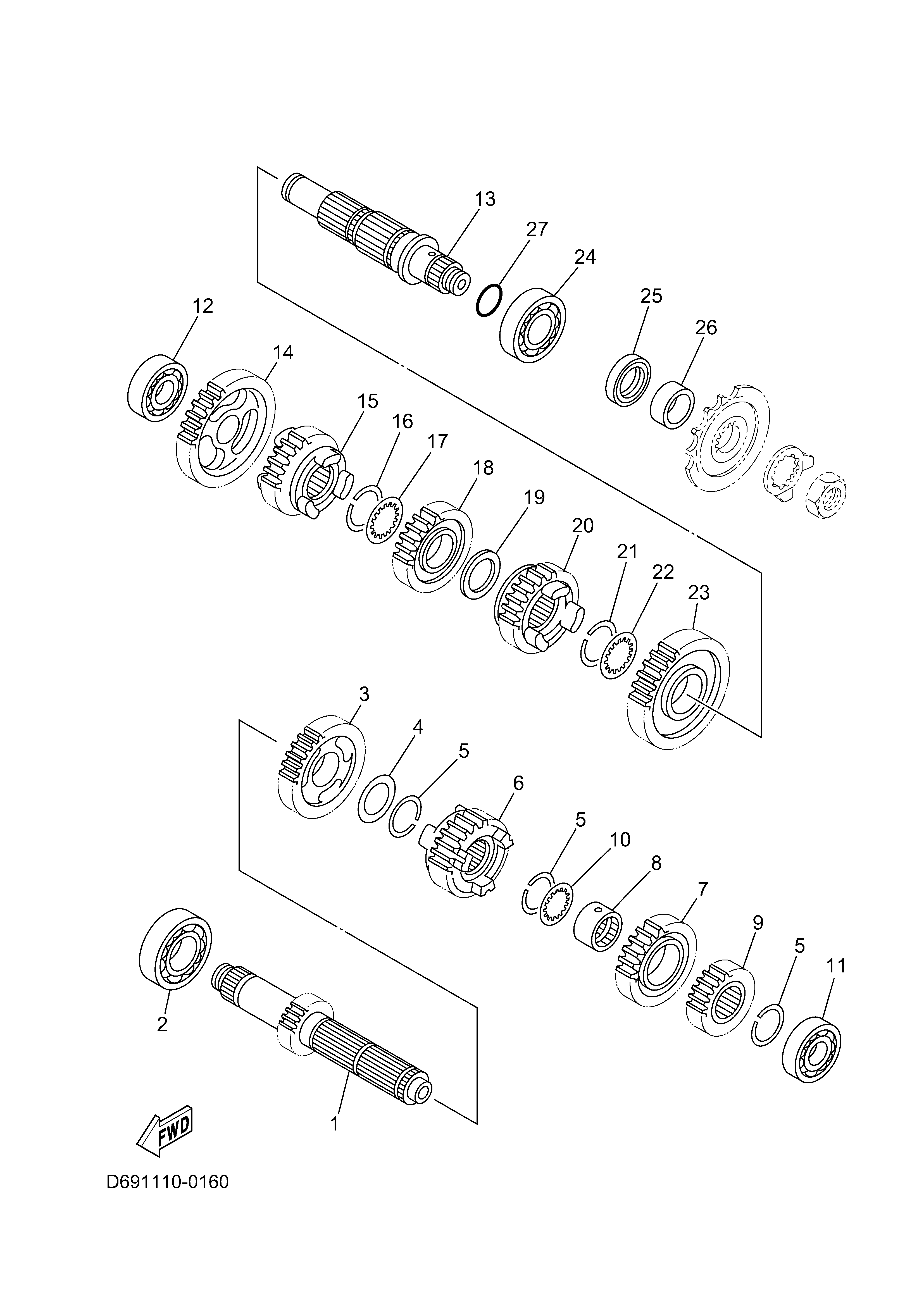 TRANSMISSION Sơ đồ tách chi tiết