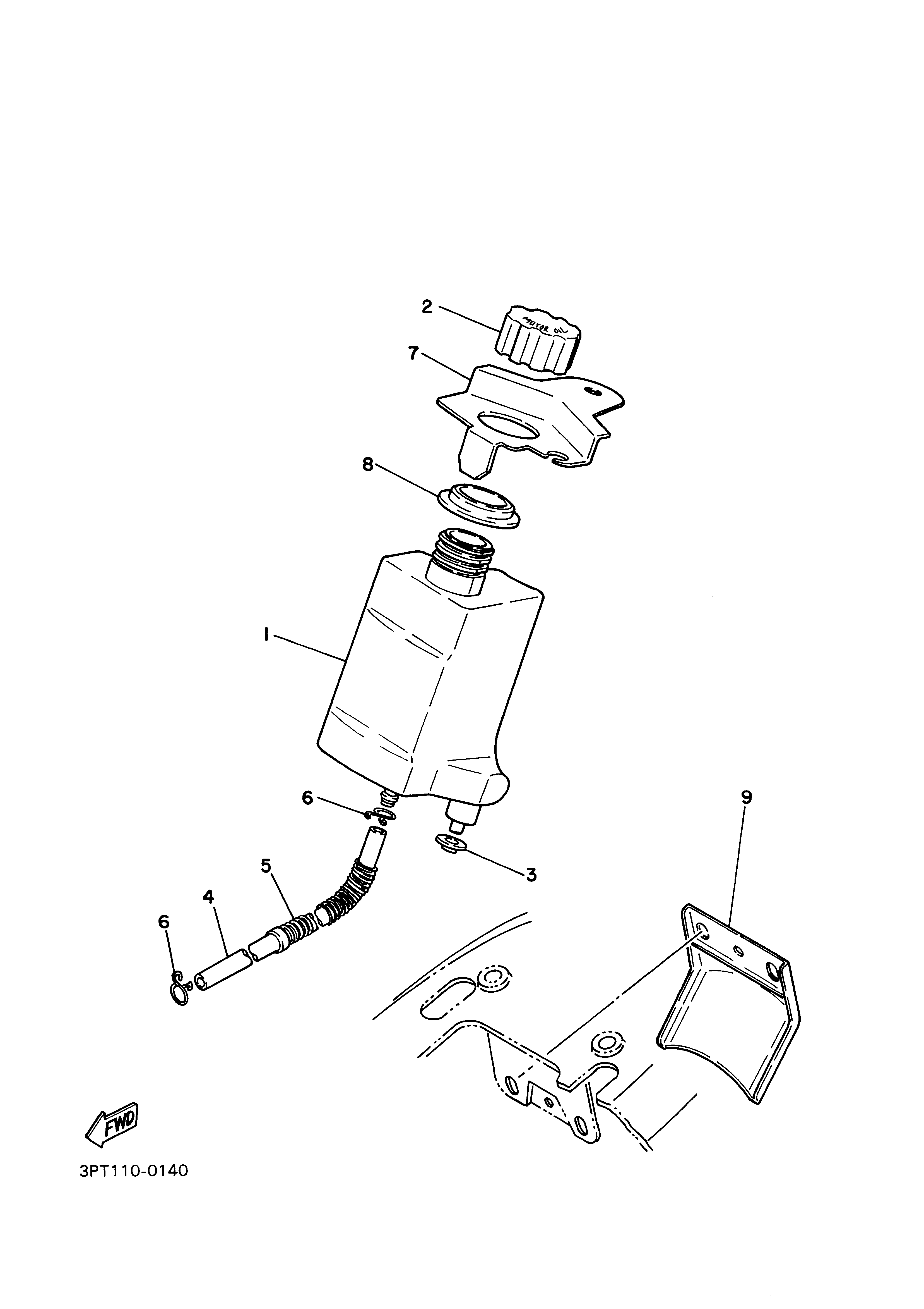 OIL TANK Diagram terurai