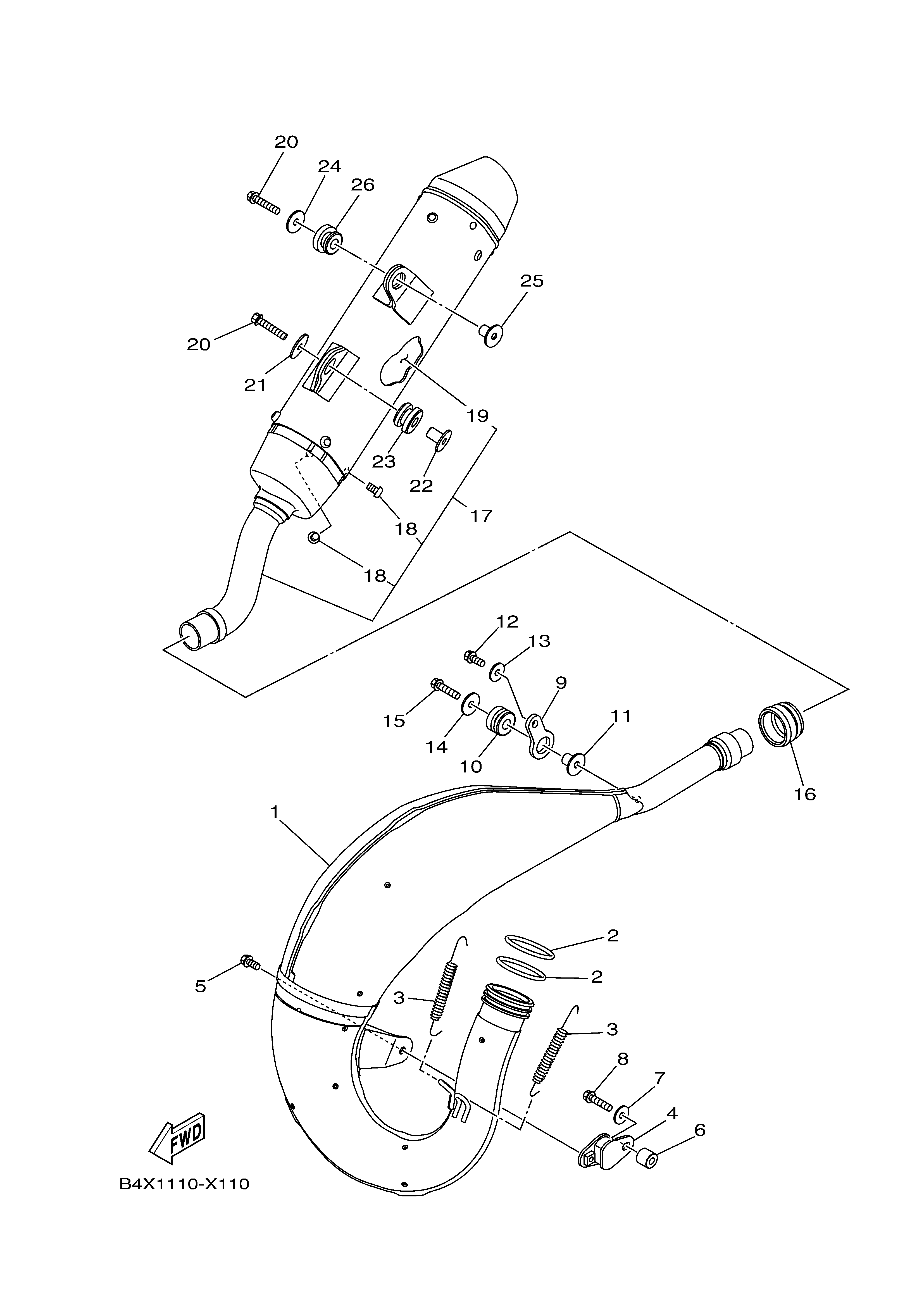 EXHAUST Despieces