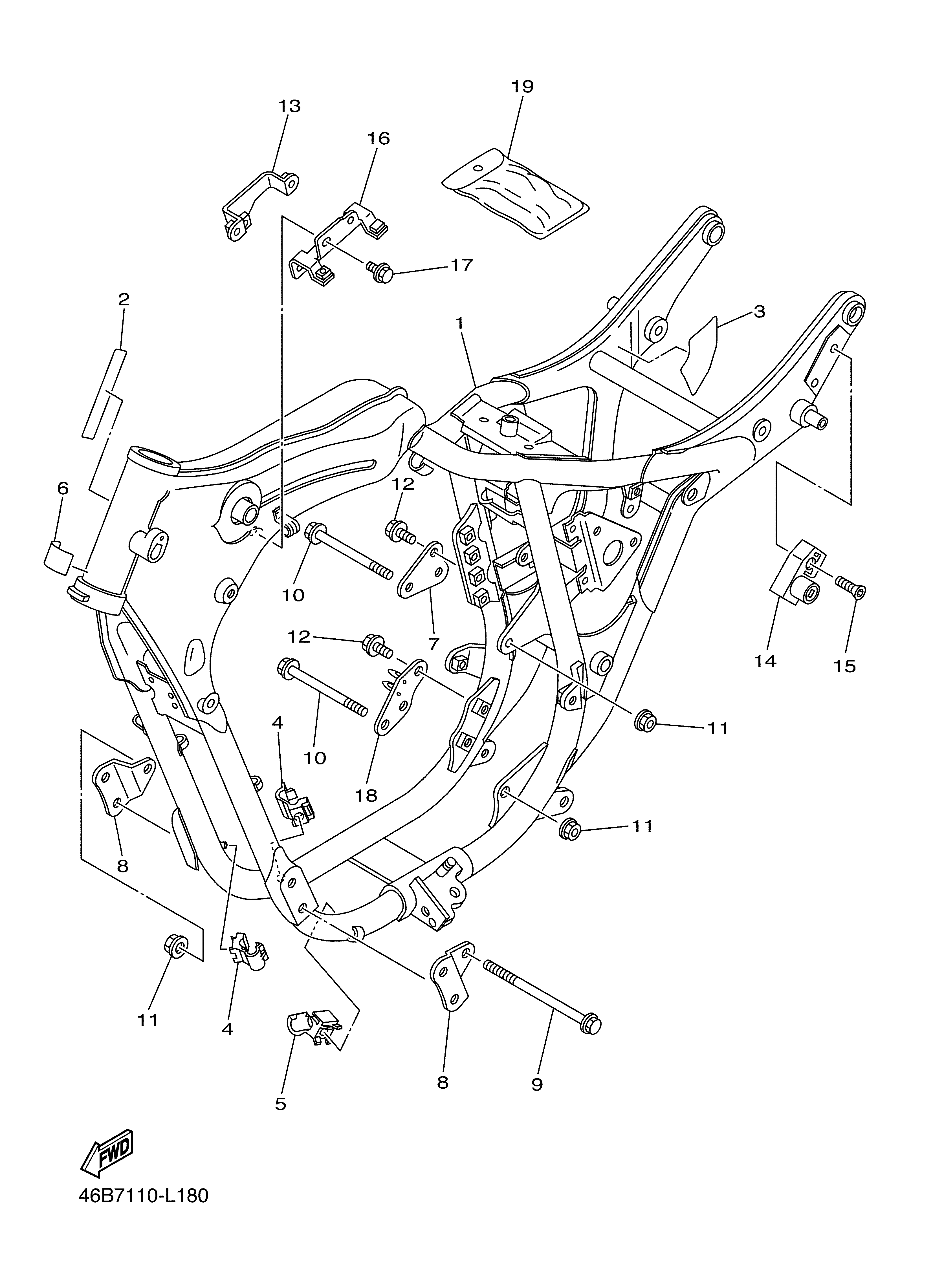 FRAME Exploded diagrams