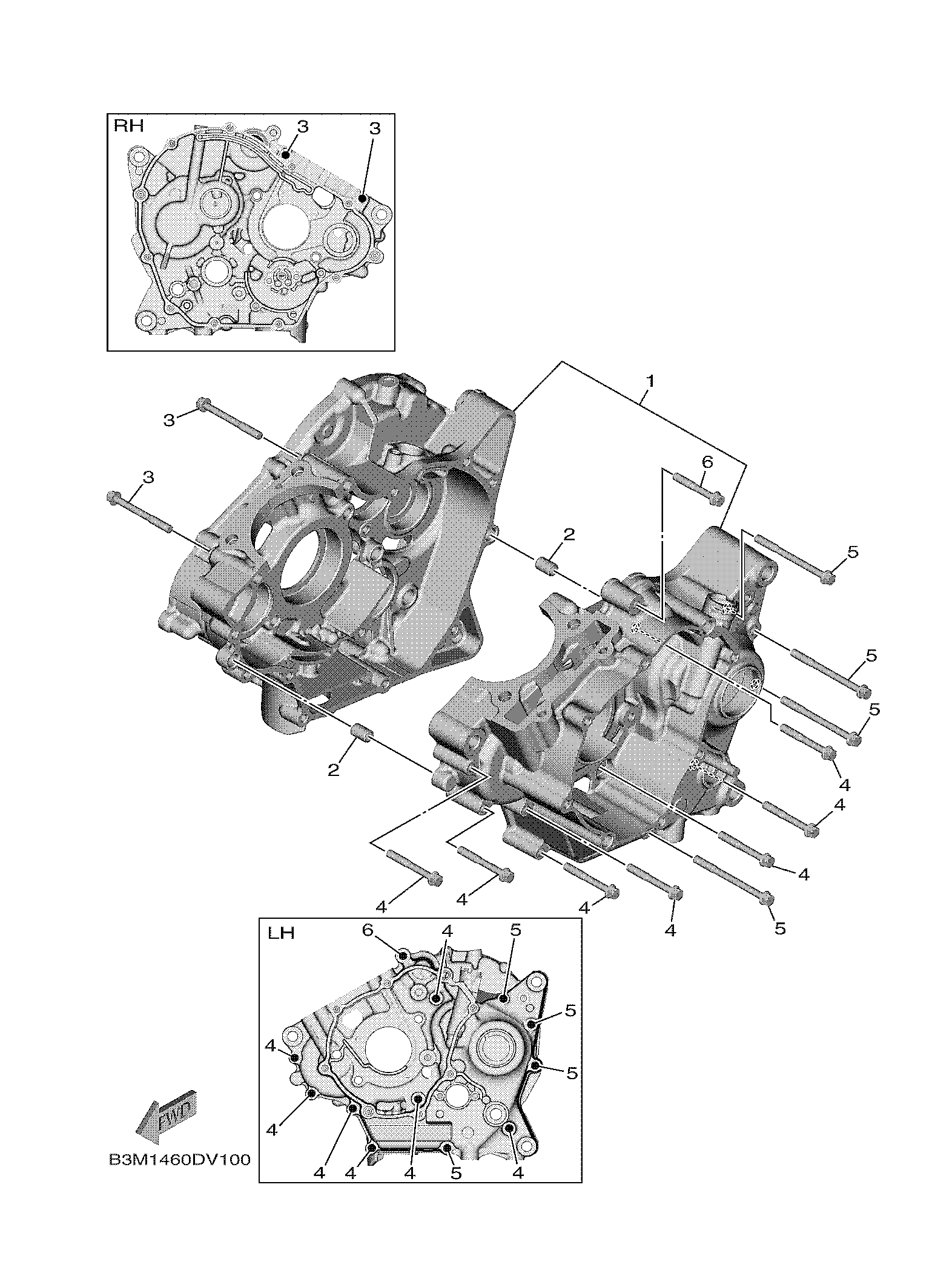 CRANKCASE Diagram terurai