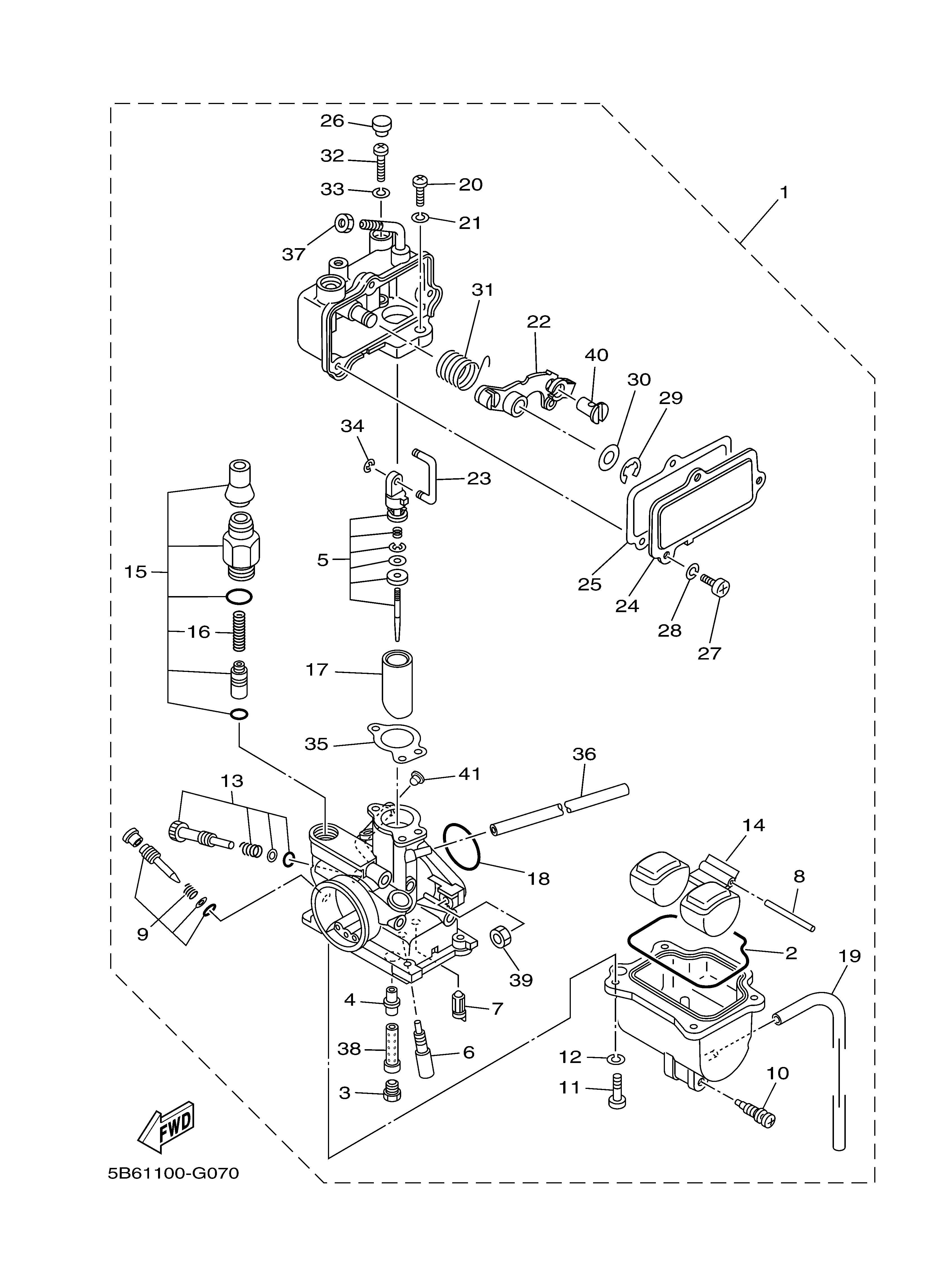 CARBURETOR 爆炸图