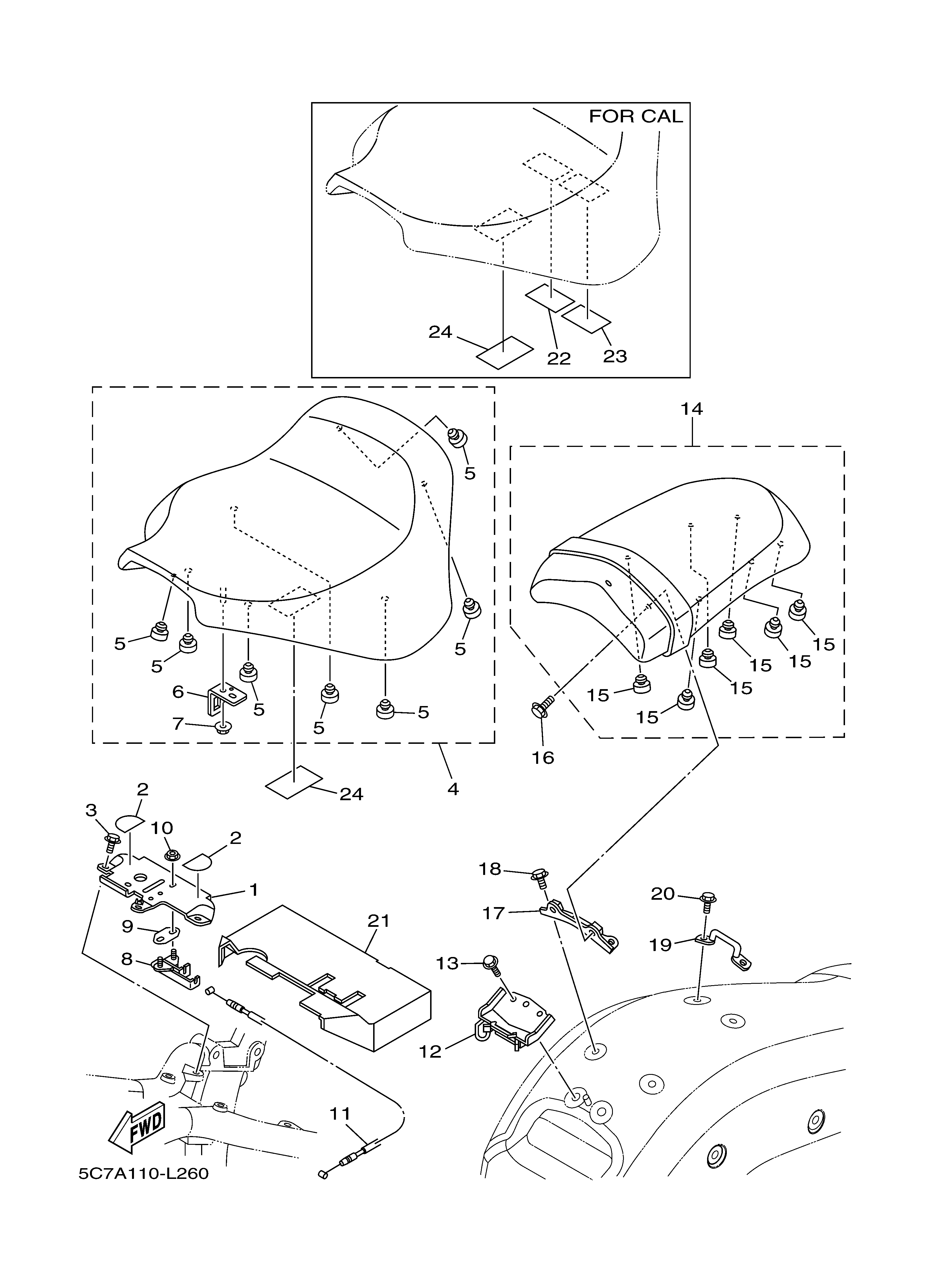 SEAT 爆炸图