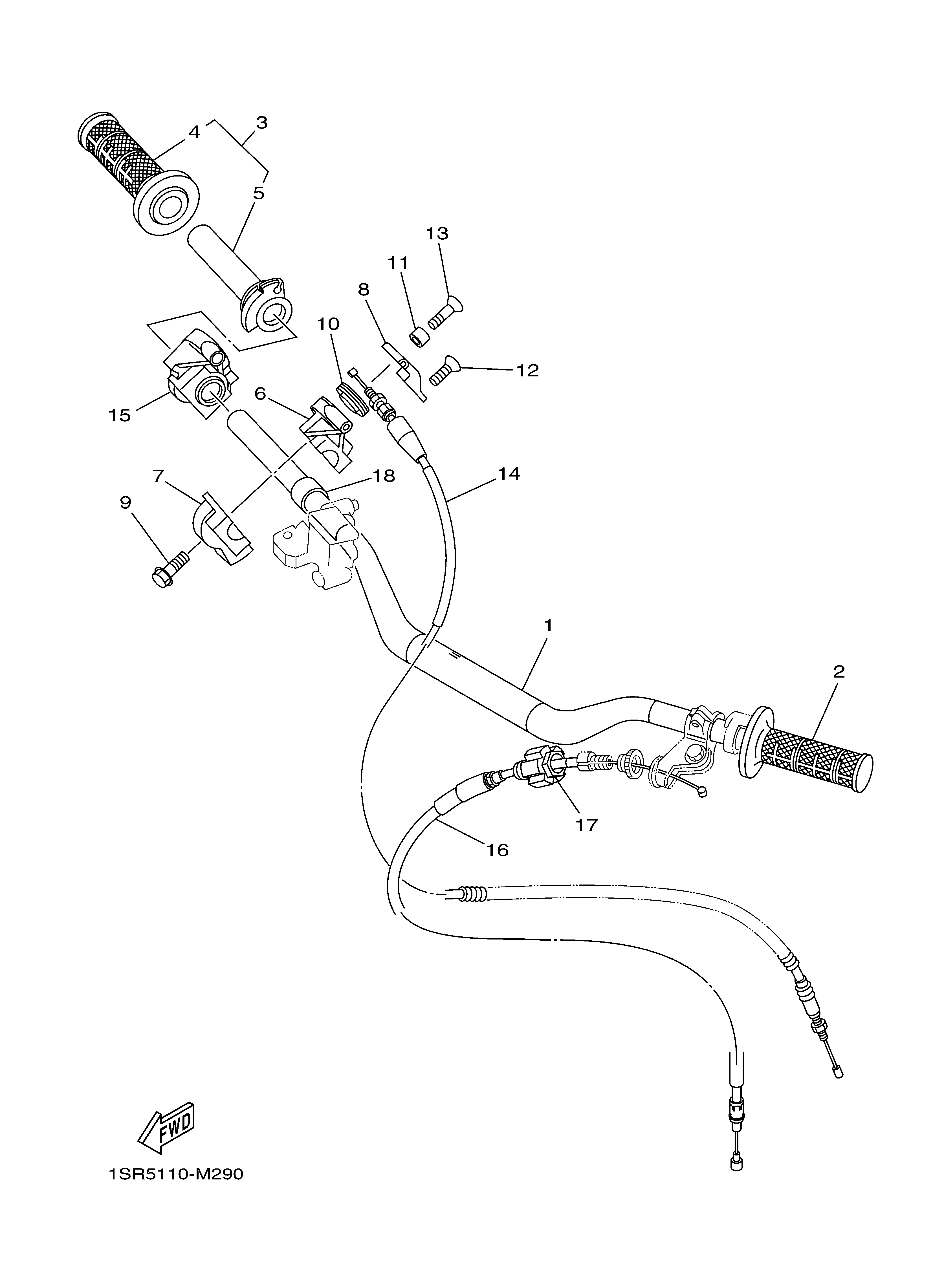 STEERING HANDLE CABLE Despieces