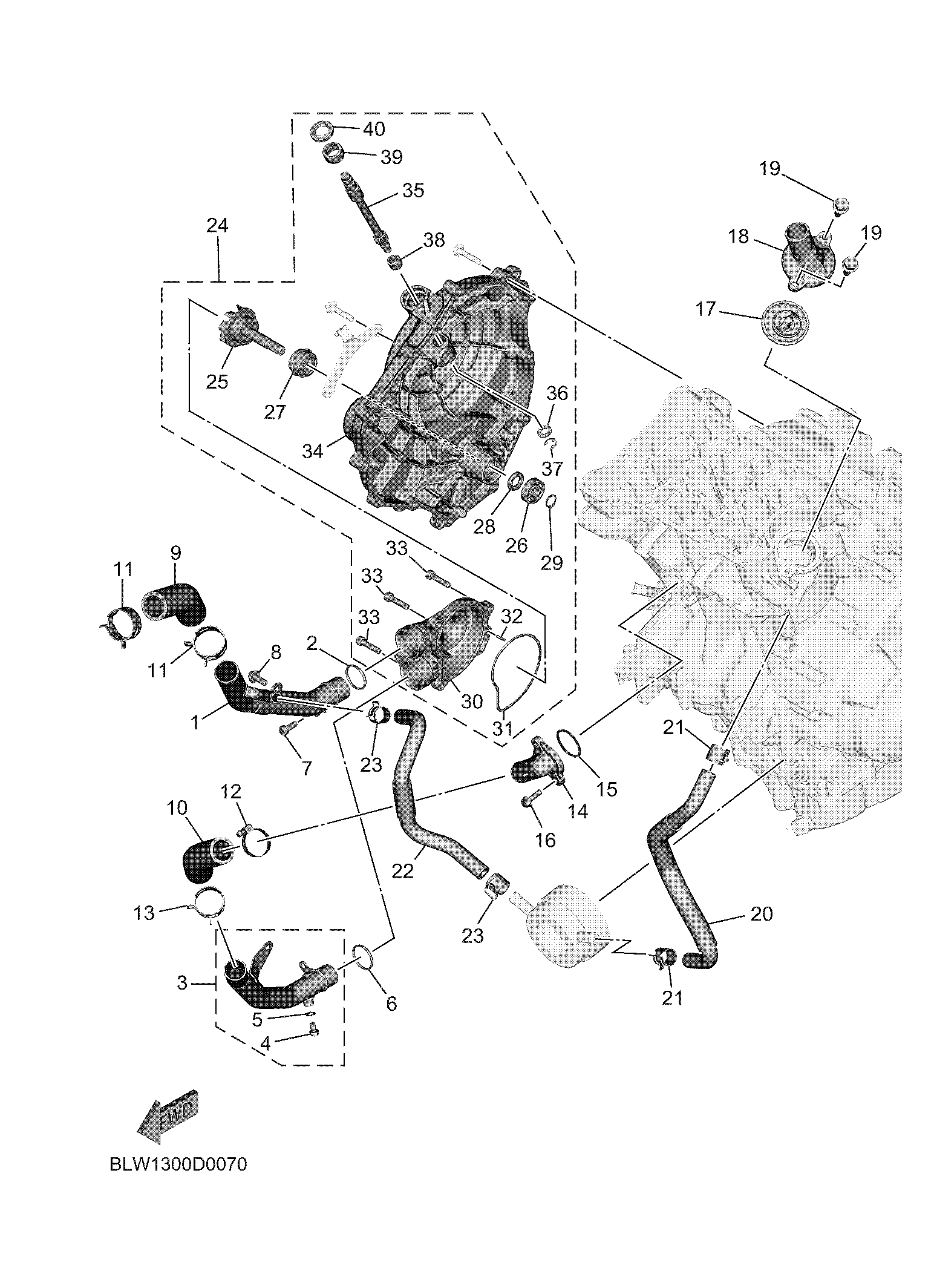 WATER PUMP Exploded diagrams