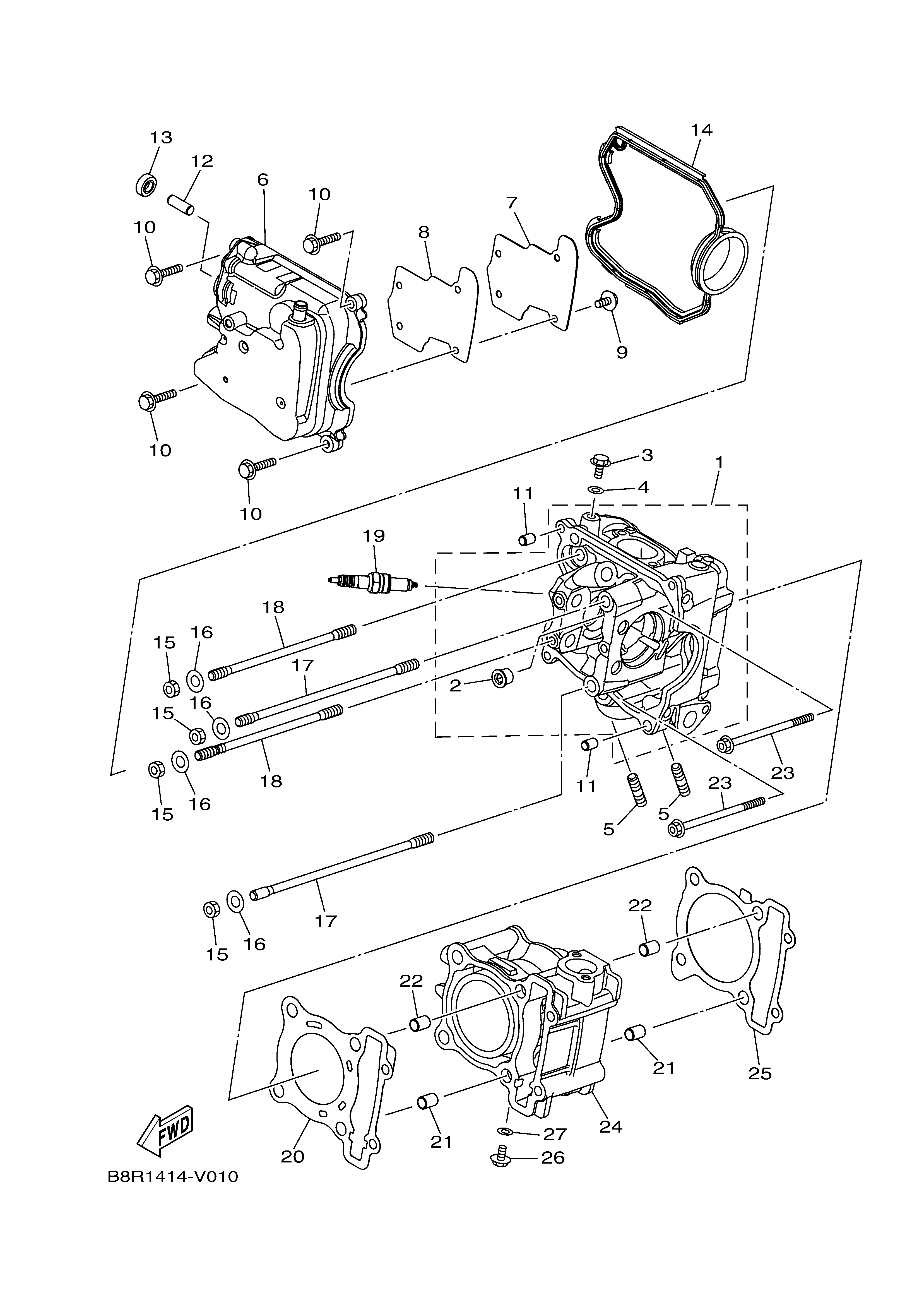 CYLINDER ภาพแยกชิ้นส่วน