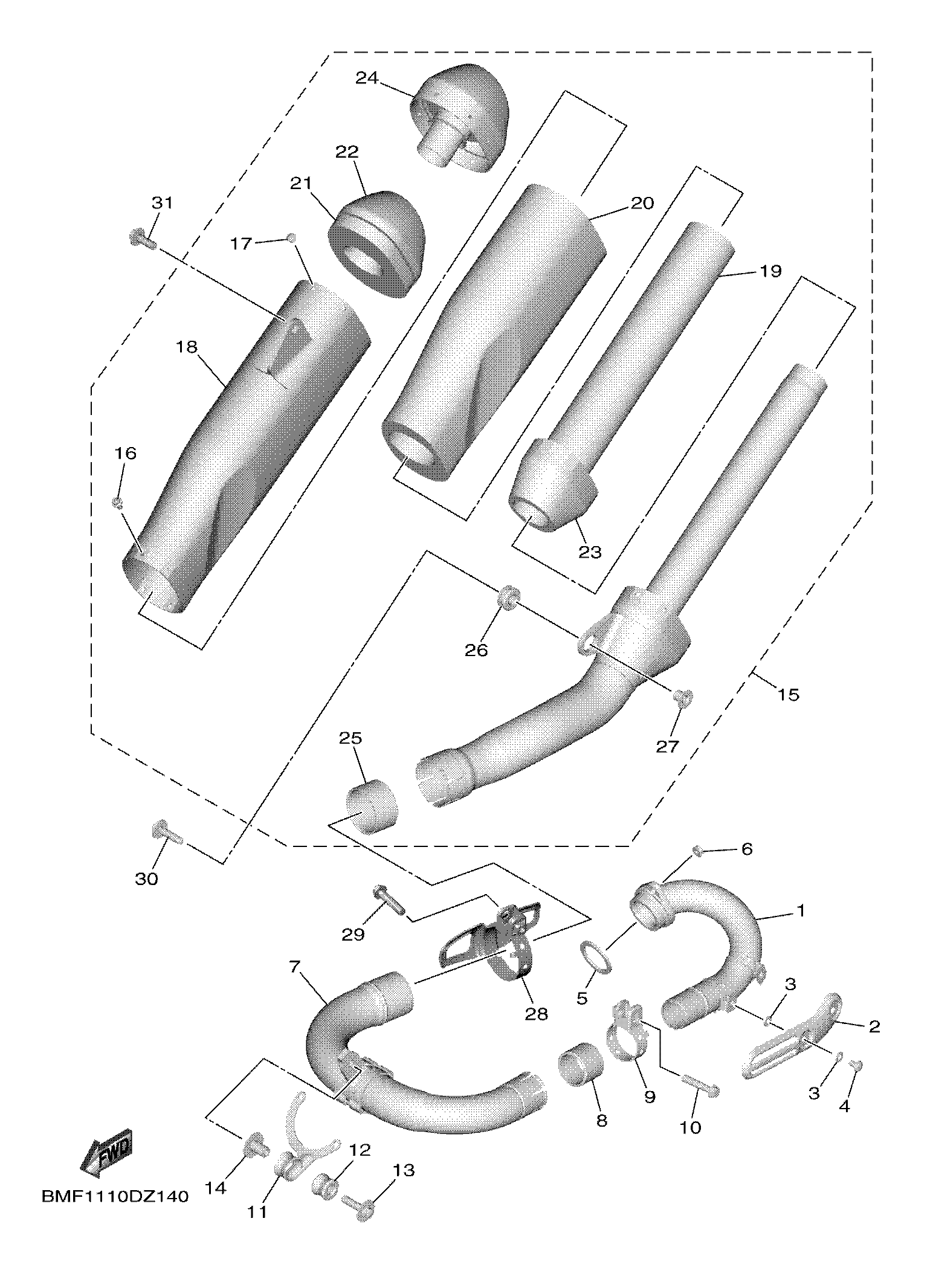 EXHAUST Despieces