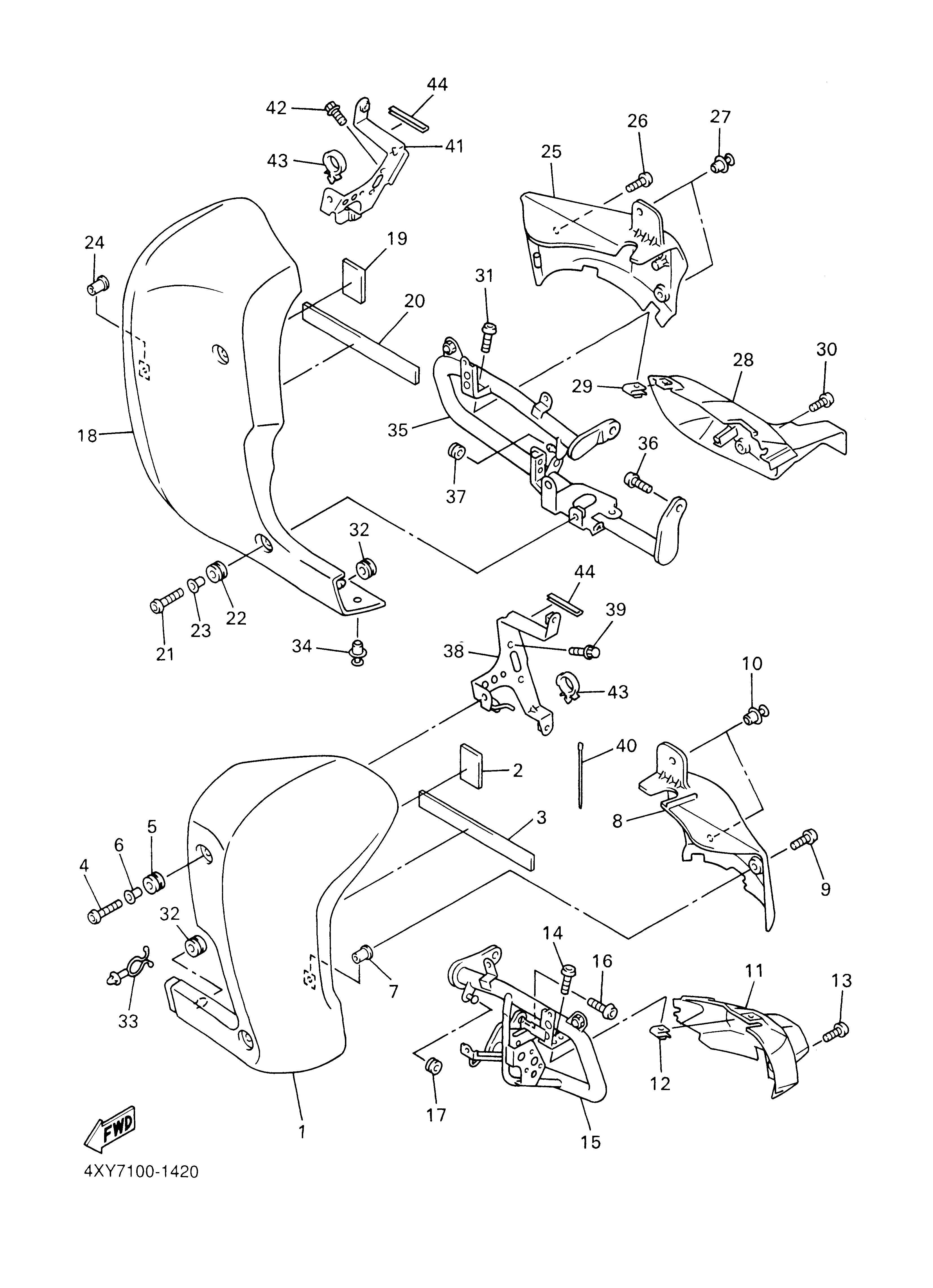 COWLING 2 Diagram terurai