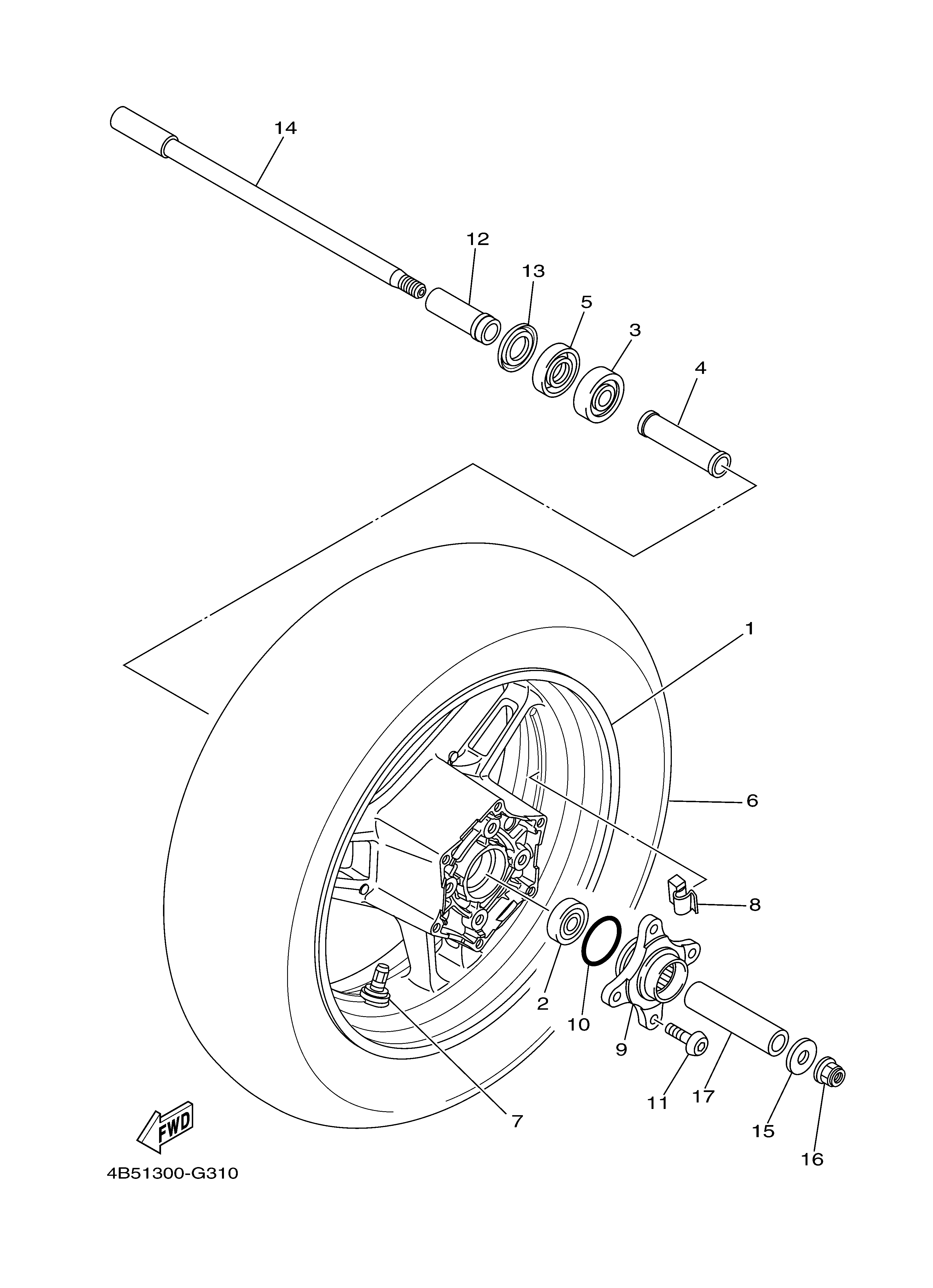 REAR WHEEL Despieces