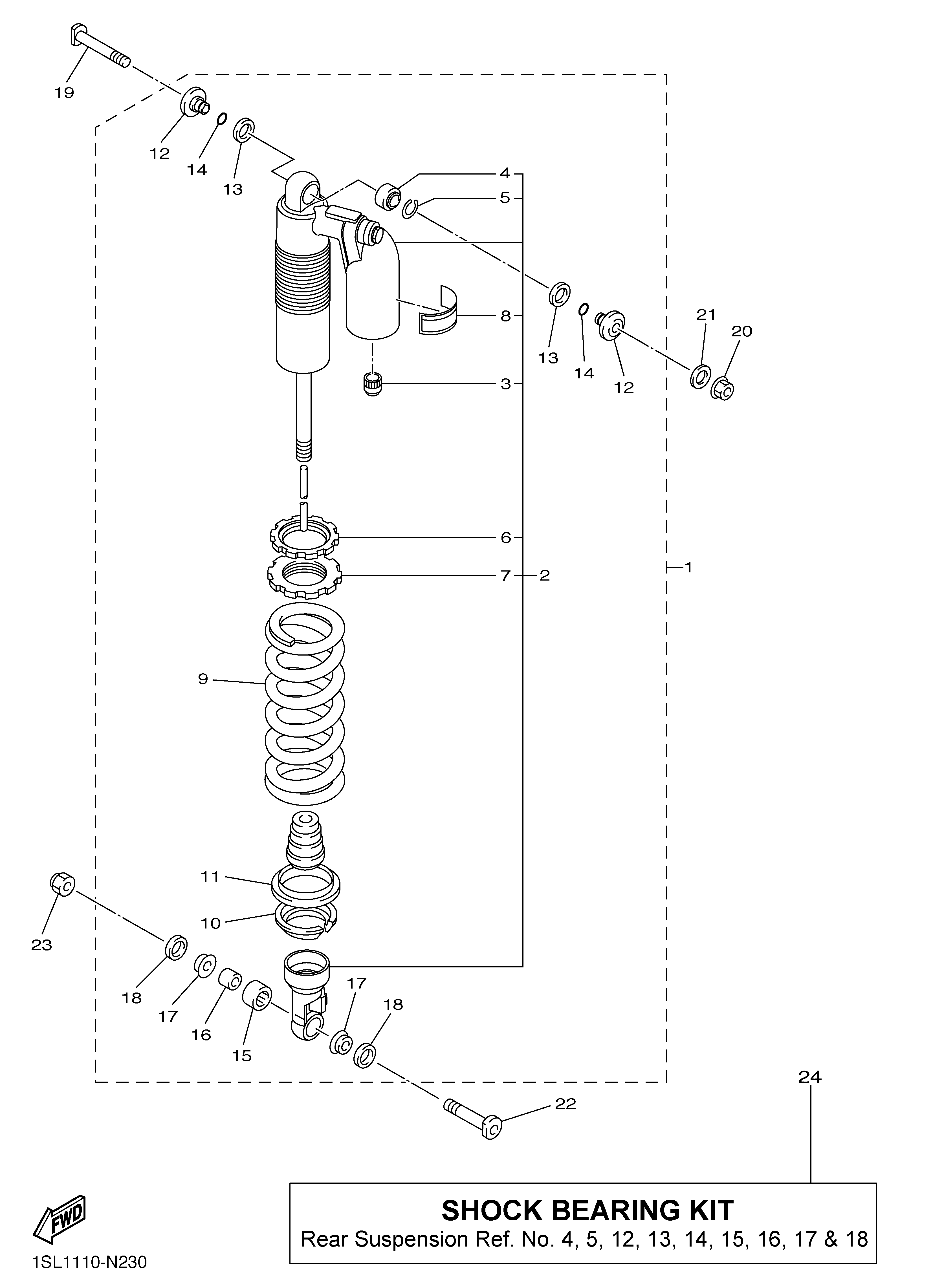 REAR SUSPENSION ภาพแยกชิ้นส่วน