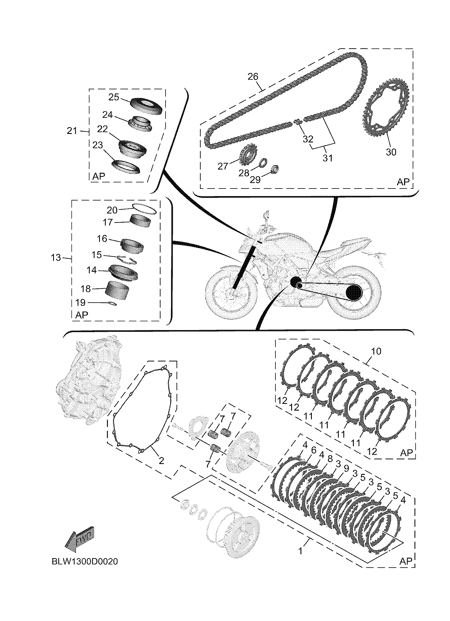 2 MAINTENANCE PARTS KIT Diagram terurai
