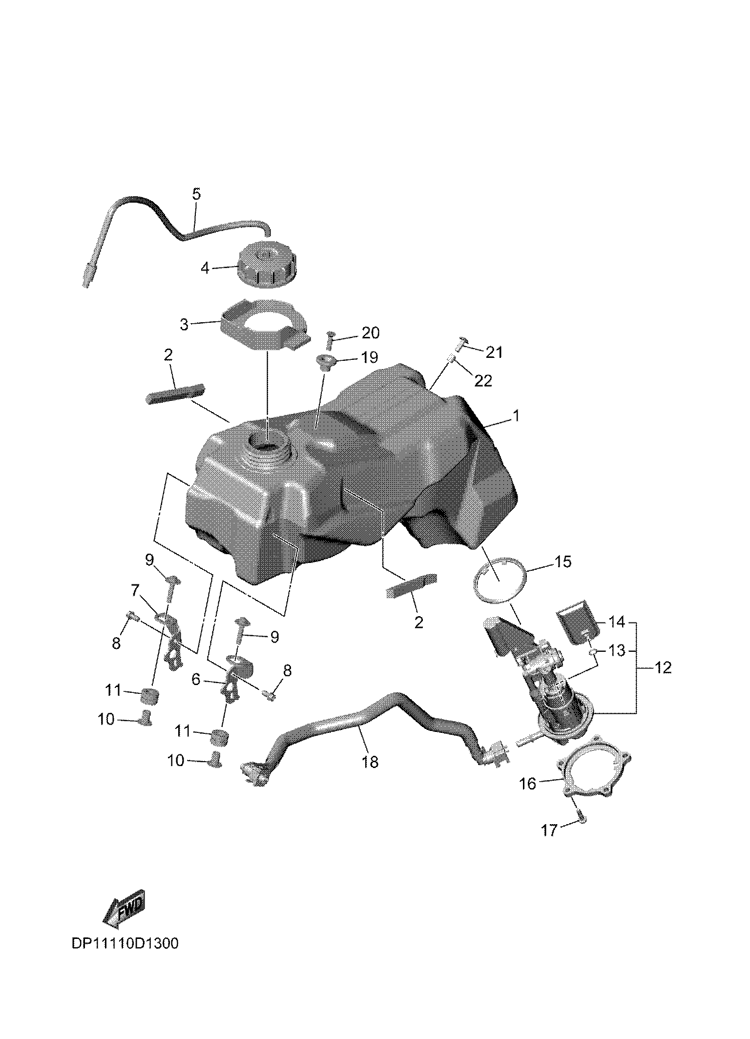 FUEL TANK Diagram terurai