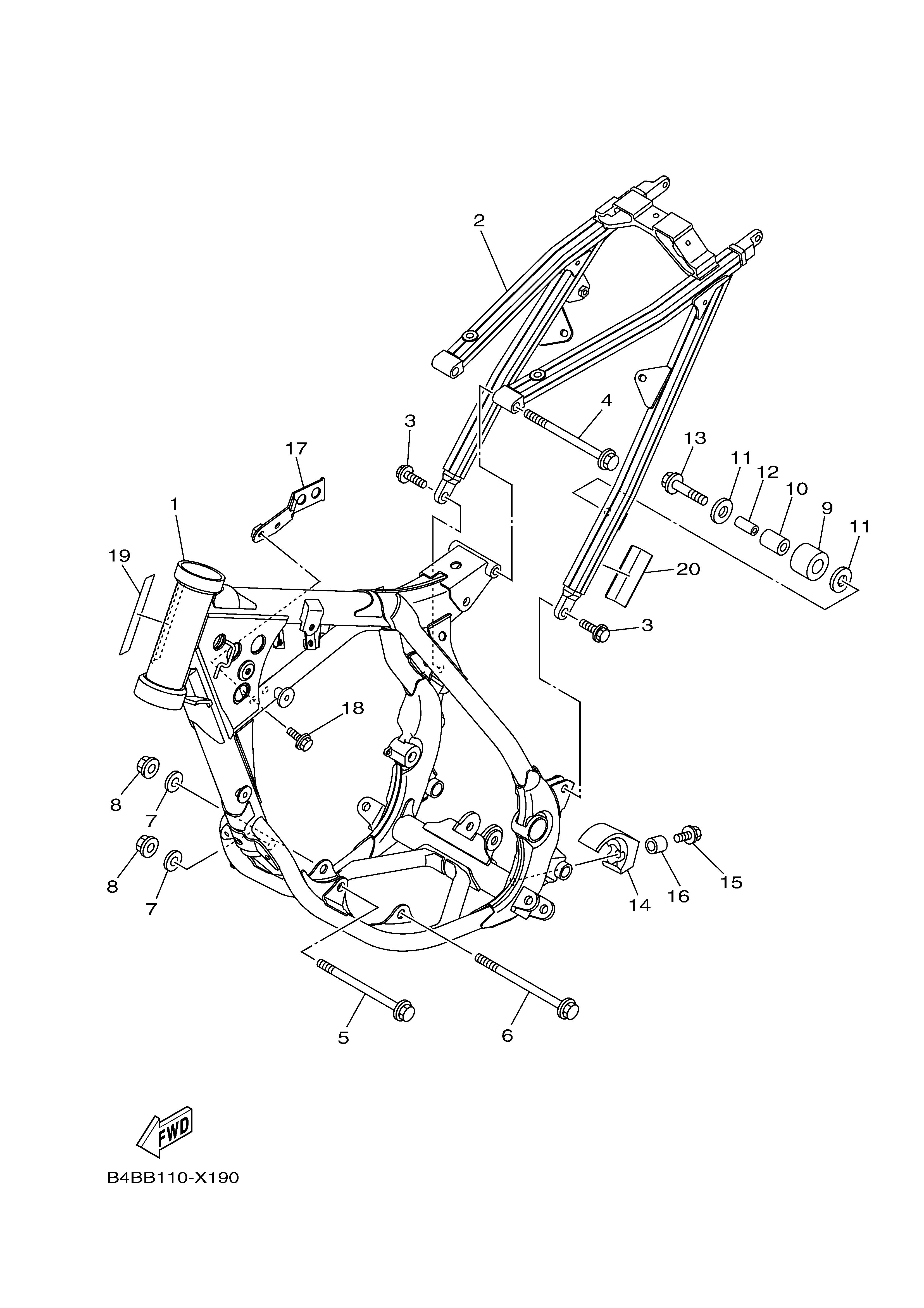 FRAME Sơ đồ tách chi tiết