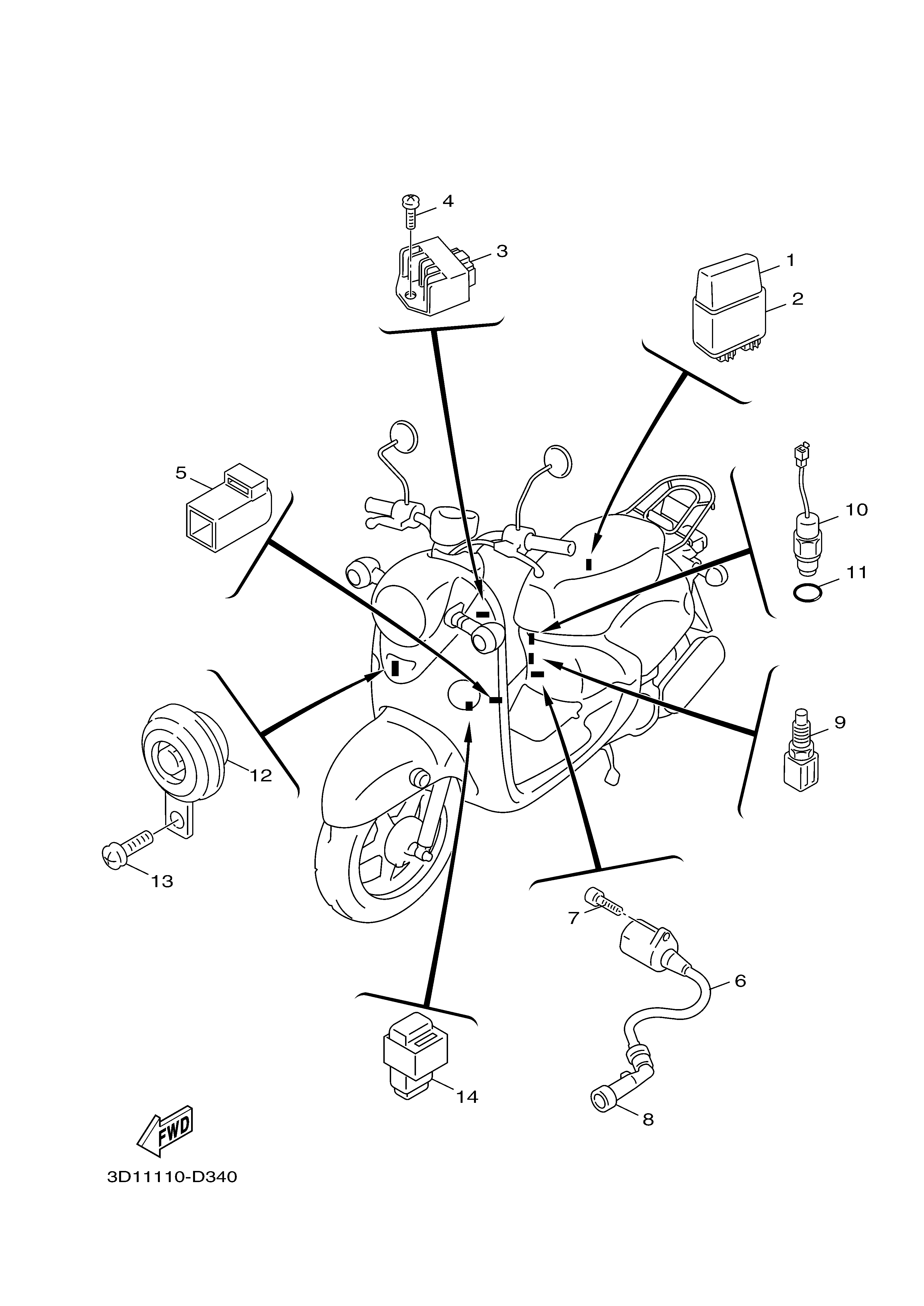 ELECTRICAL 1 Exploded diagrams