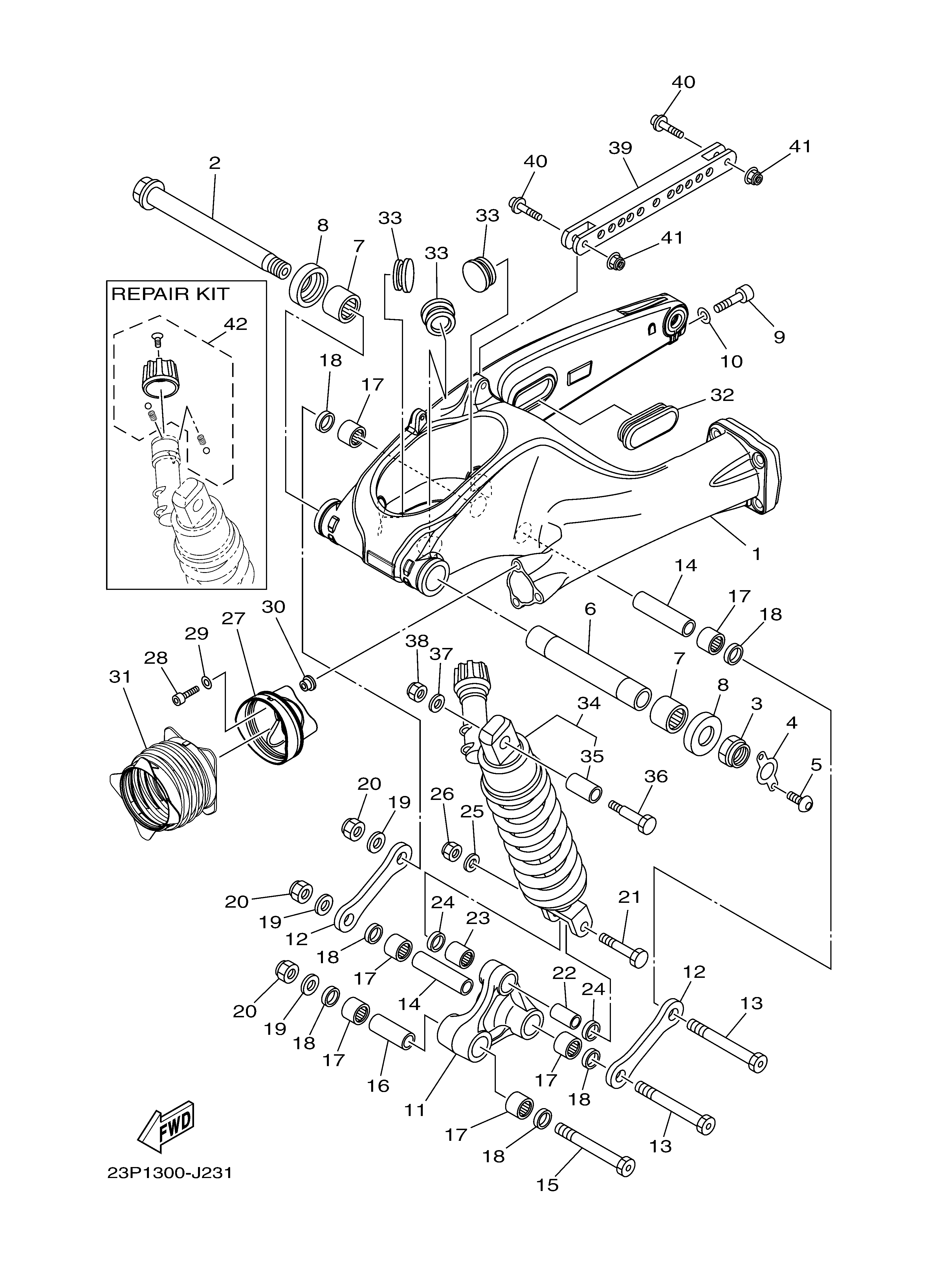 REAR ARM SUSPENSION Despieces