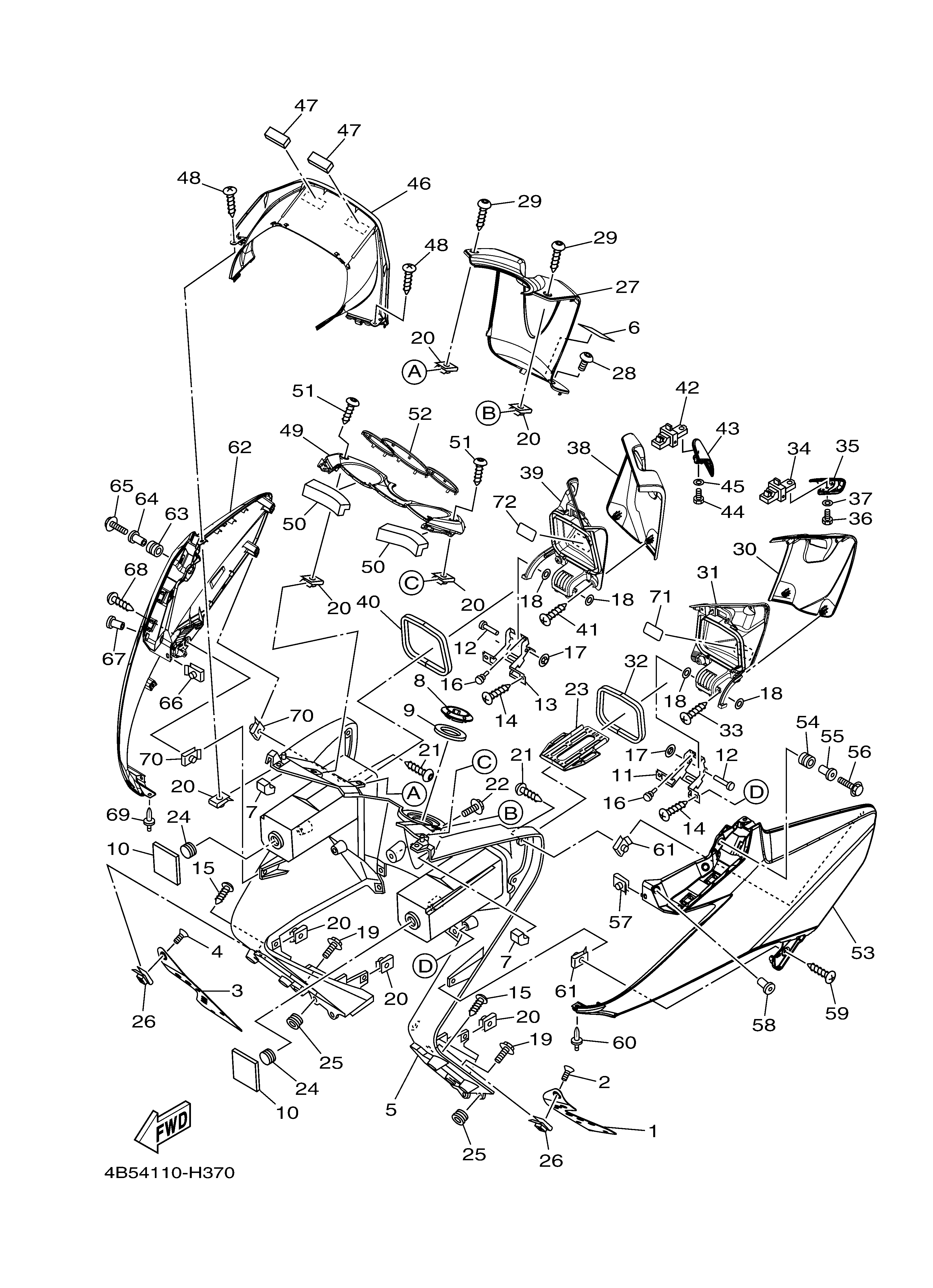 LEG SHIELD Exploded diagrams