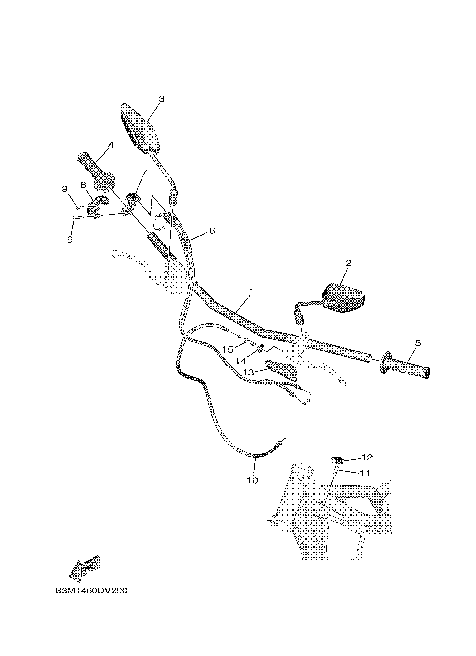 STEERING HANDLE & CABLE Despieces