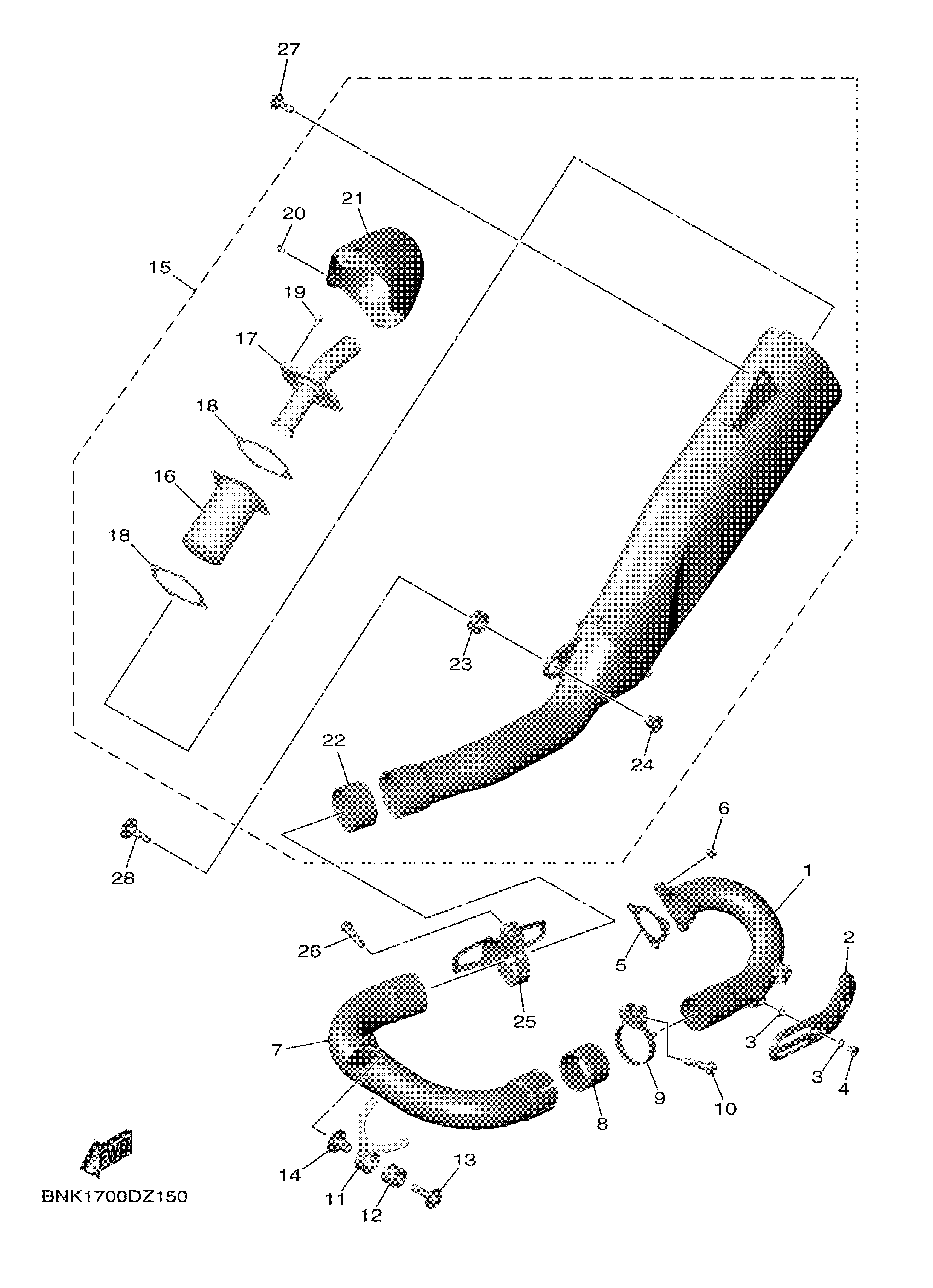 EXHAUST ภาพแยกชิ้นส่วน