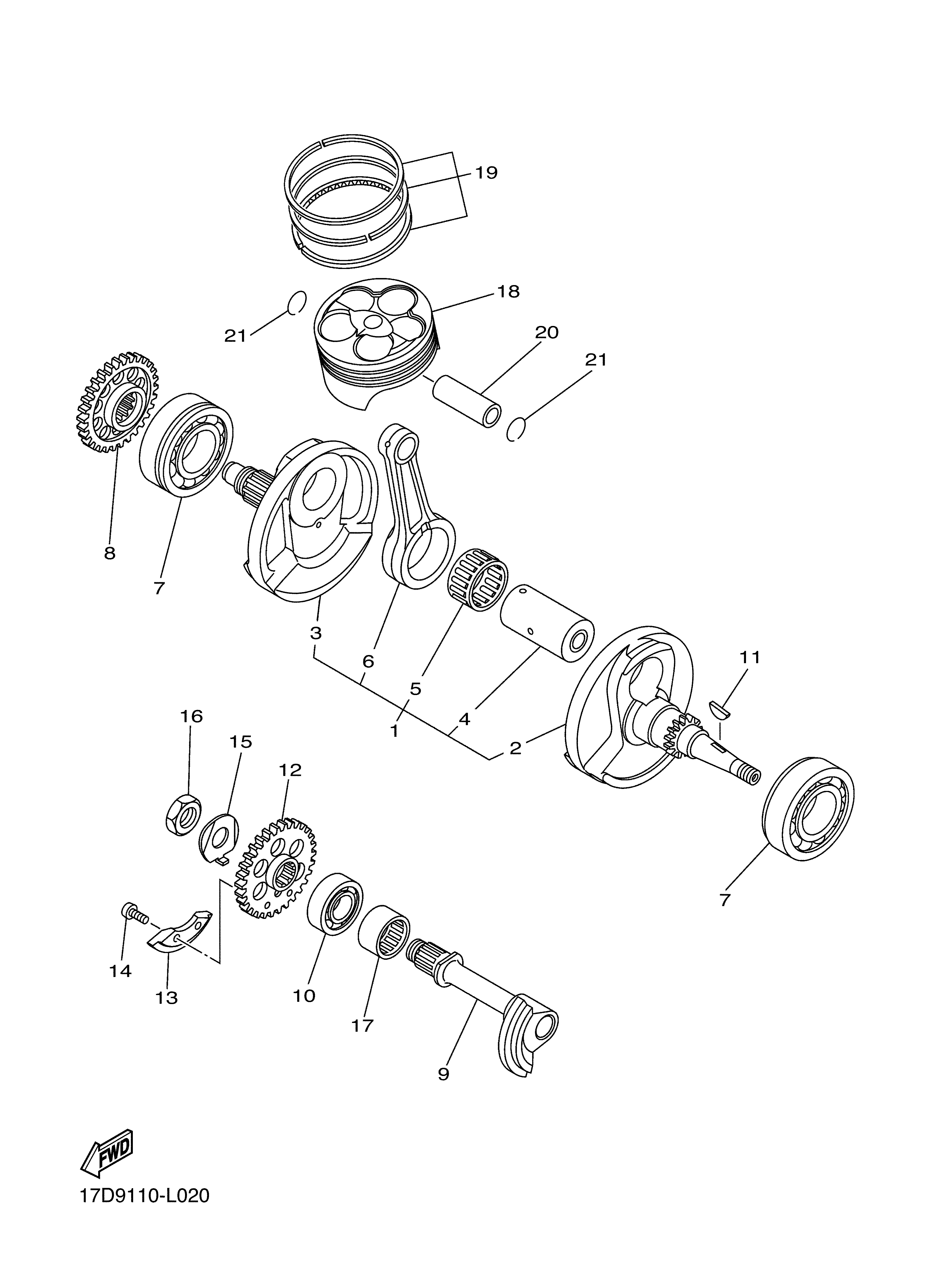 CRANKSHAFT PISTON Despieces