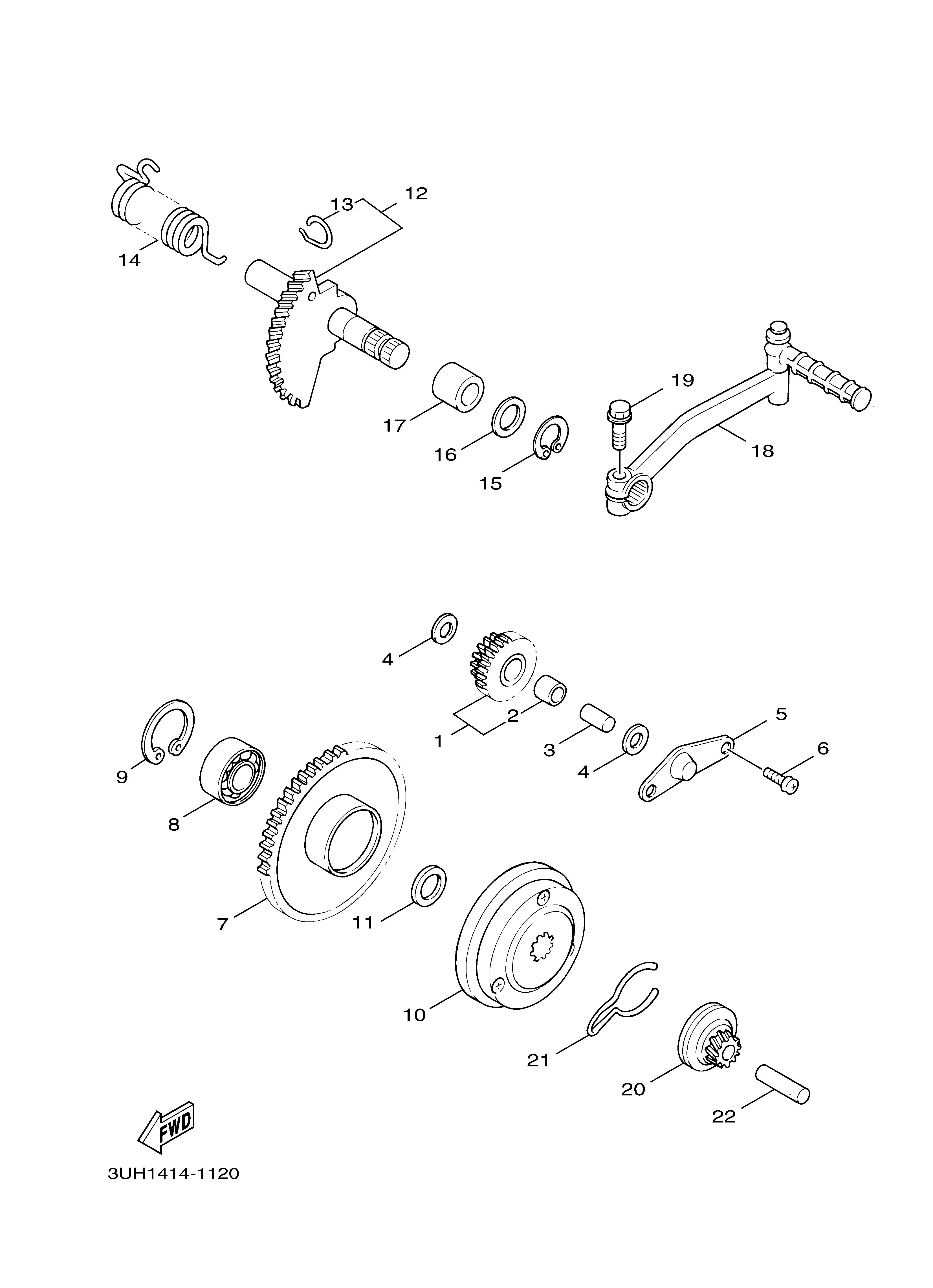 STARTER Diagram terurai