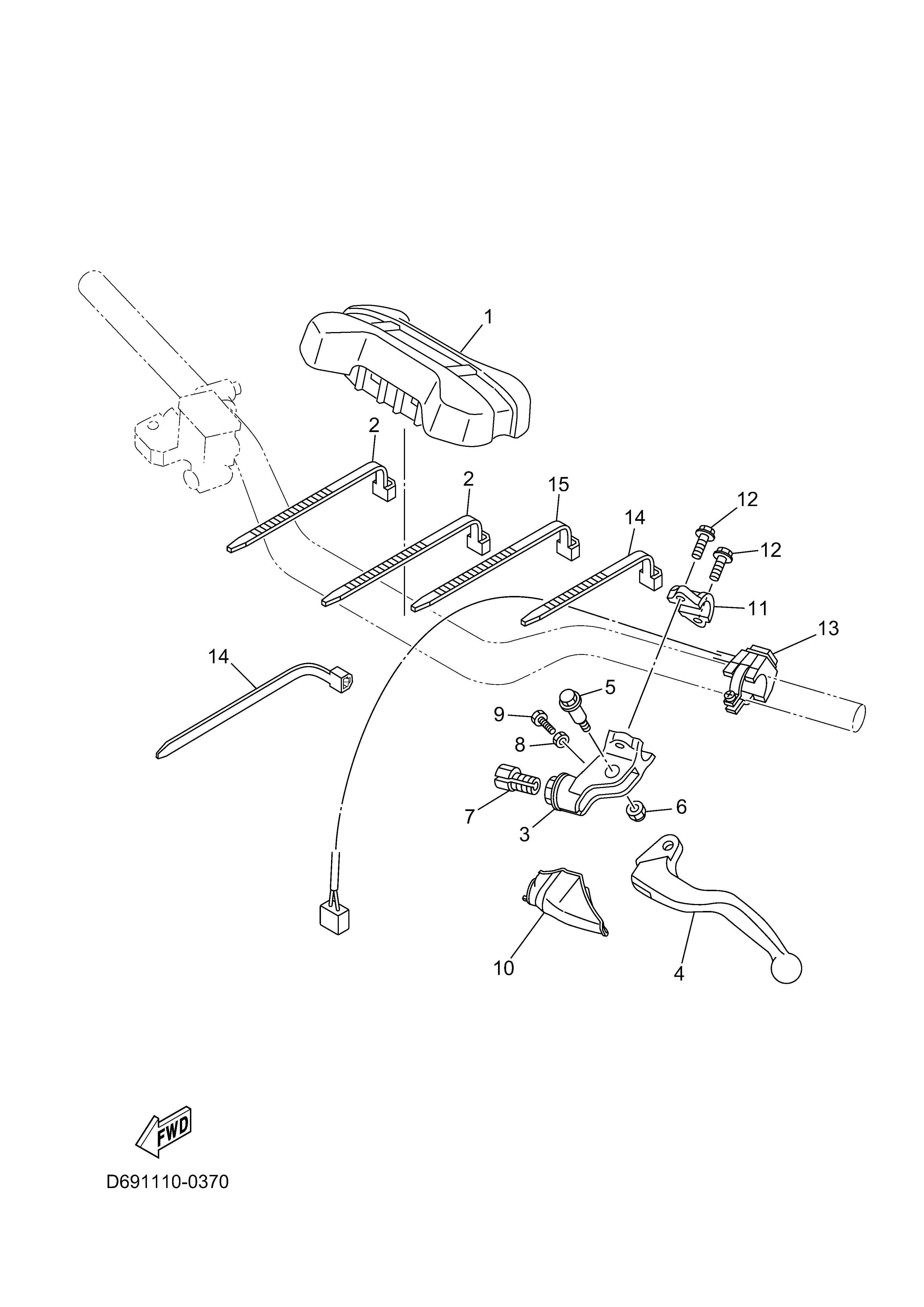 HANDLE SWITCH & LEVER ภาพแยกชิ้นส่วน