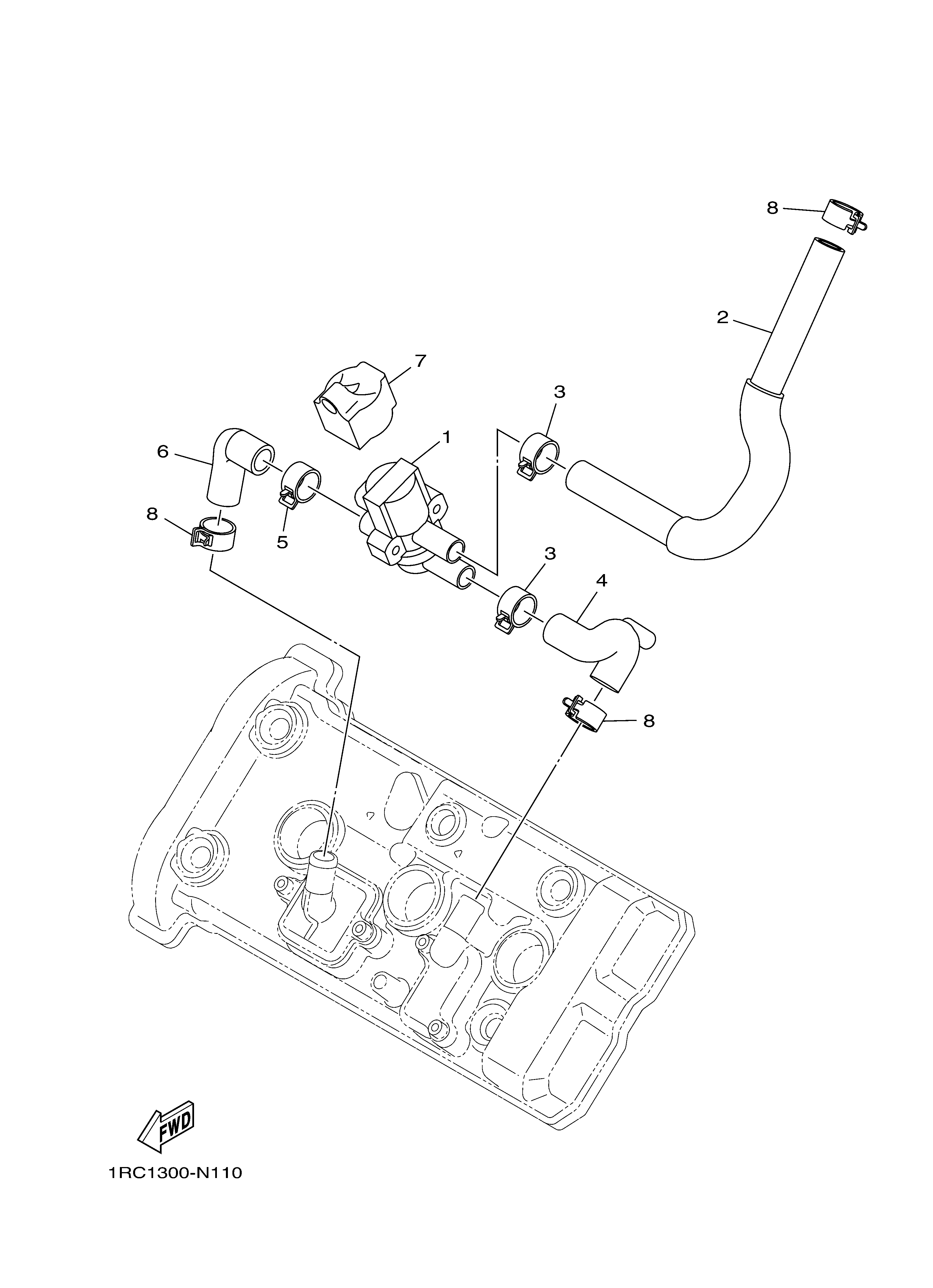 AIR INDUCTION SYSTEM ภาพแยกชิ้นส่วน